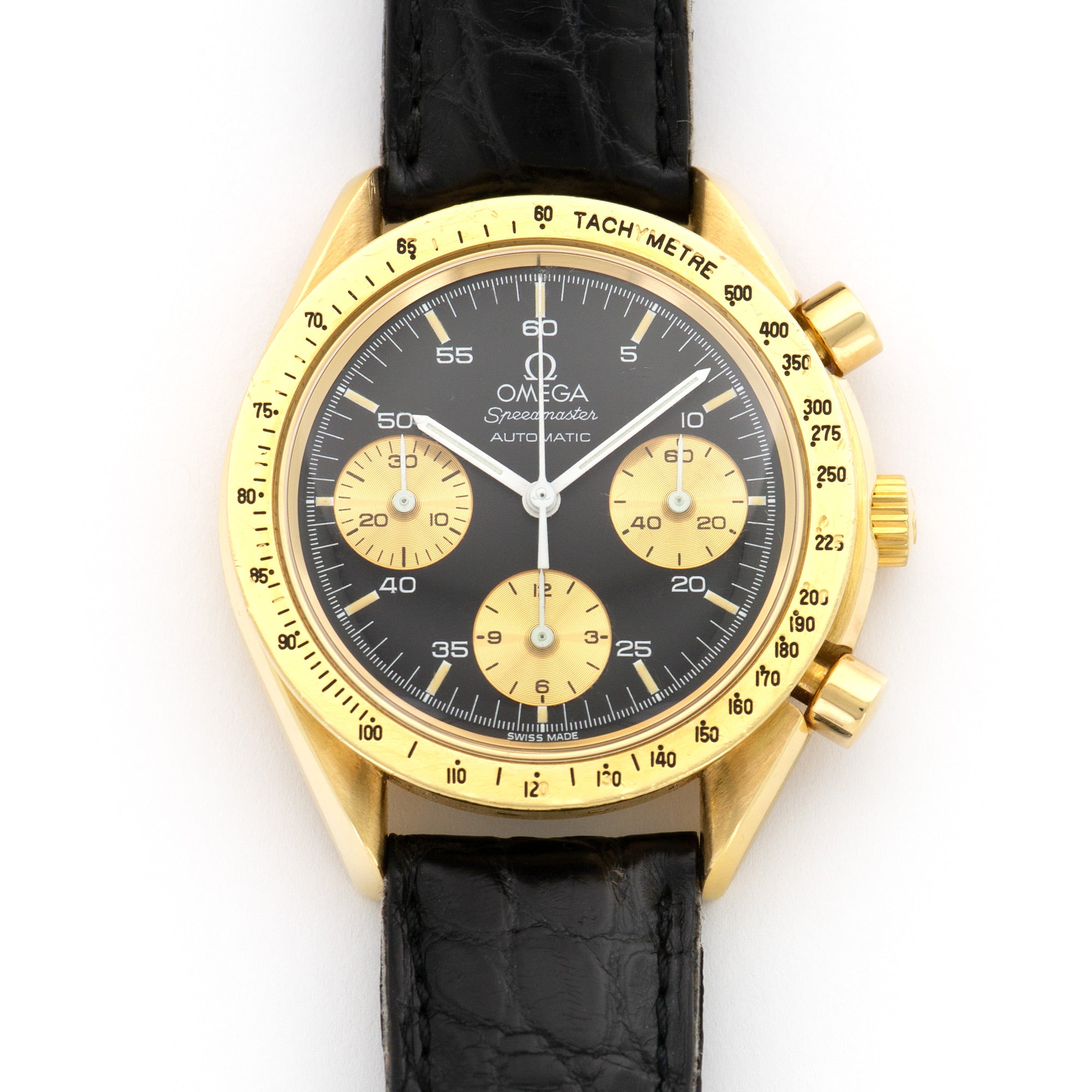 Omega - Omega Yellow Gold Speedmaster Watch - The Keystone Watches