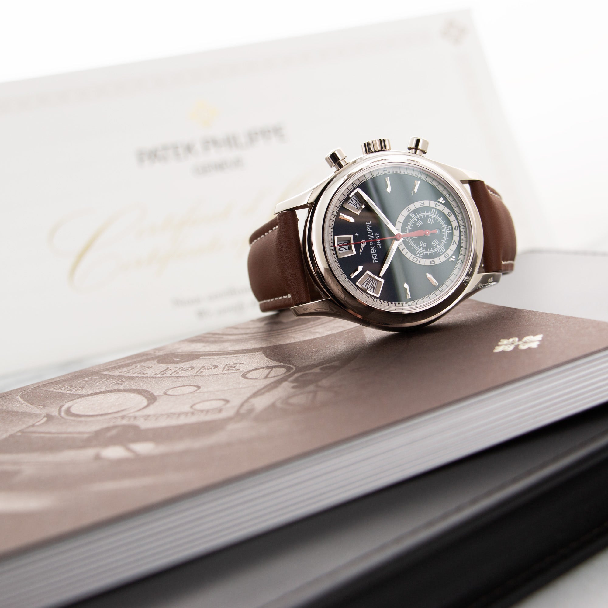 Patek Philippe - Patek Philippe White Gold Annual Calendar Chronograph Watch Ref. 5960 - The Keystone Watches