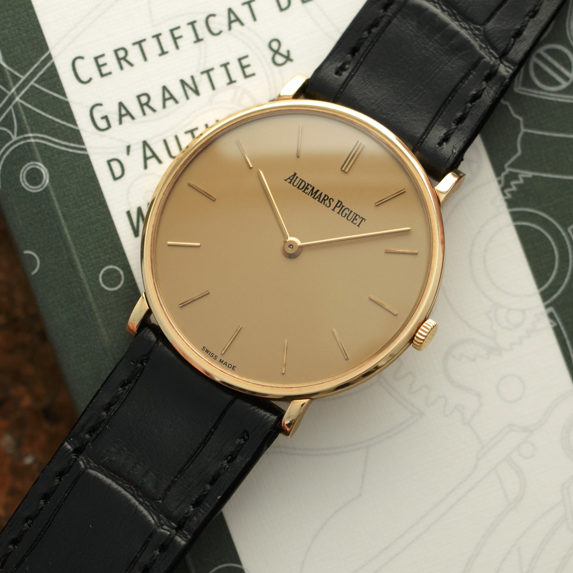 Audemars Piguet - Audemars Piguet Yellow Gold Ultra-Thin Strap Watch - The Keystone Watches