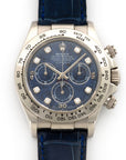 Rolex - Rolex White Gold Daytona Sodalite Diamond Watch Ref. 116519 - The Keystone Watches