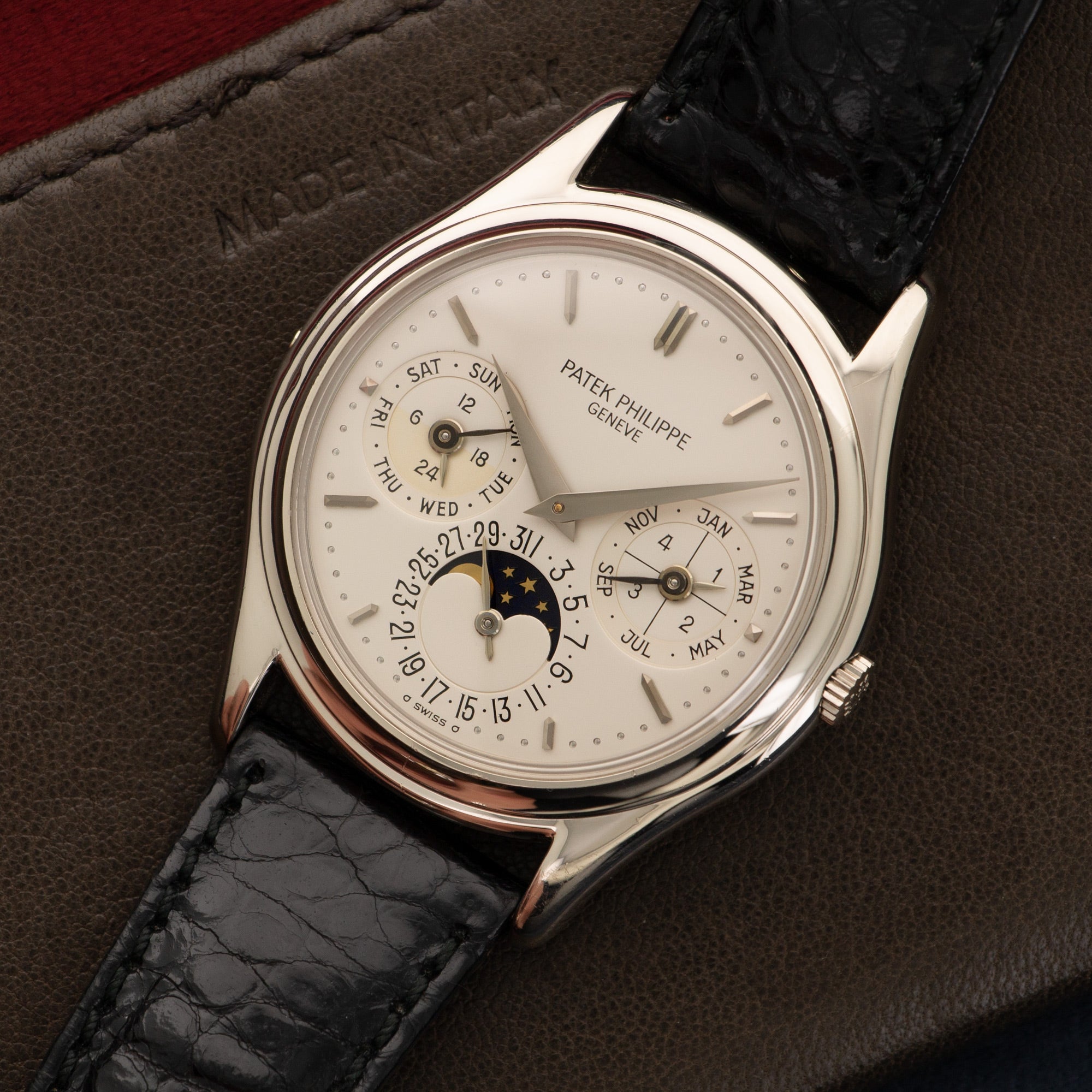 Patek Philippe - Patek Philippe White Gold Perpetual Calendar Watch Ref. 3941 - The Keystone Watches