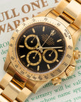 Rolex - Rolex Yellow Gold Cosmograph Daytona Watch Ref. 16528 with Original Box and Papers - The Keystone Watches