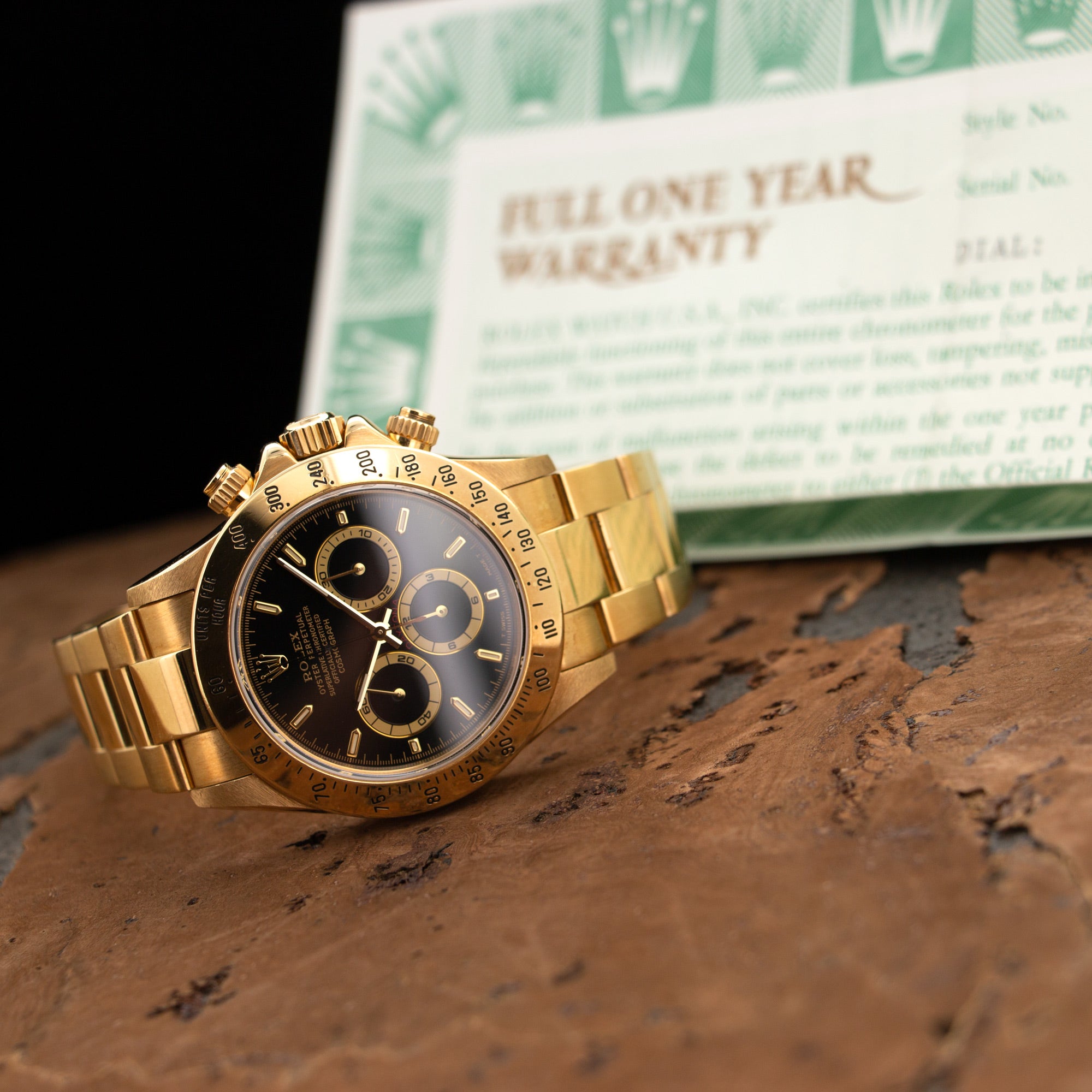 Rolex - Rolex Yellow Gold Cosmograph Daytona Watch Ref. 16528 with Original Box and Papers - The Keystone Watches