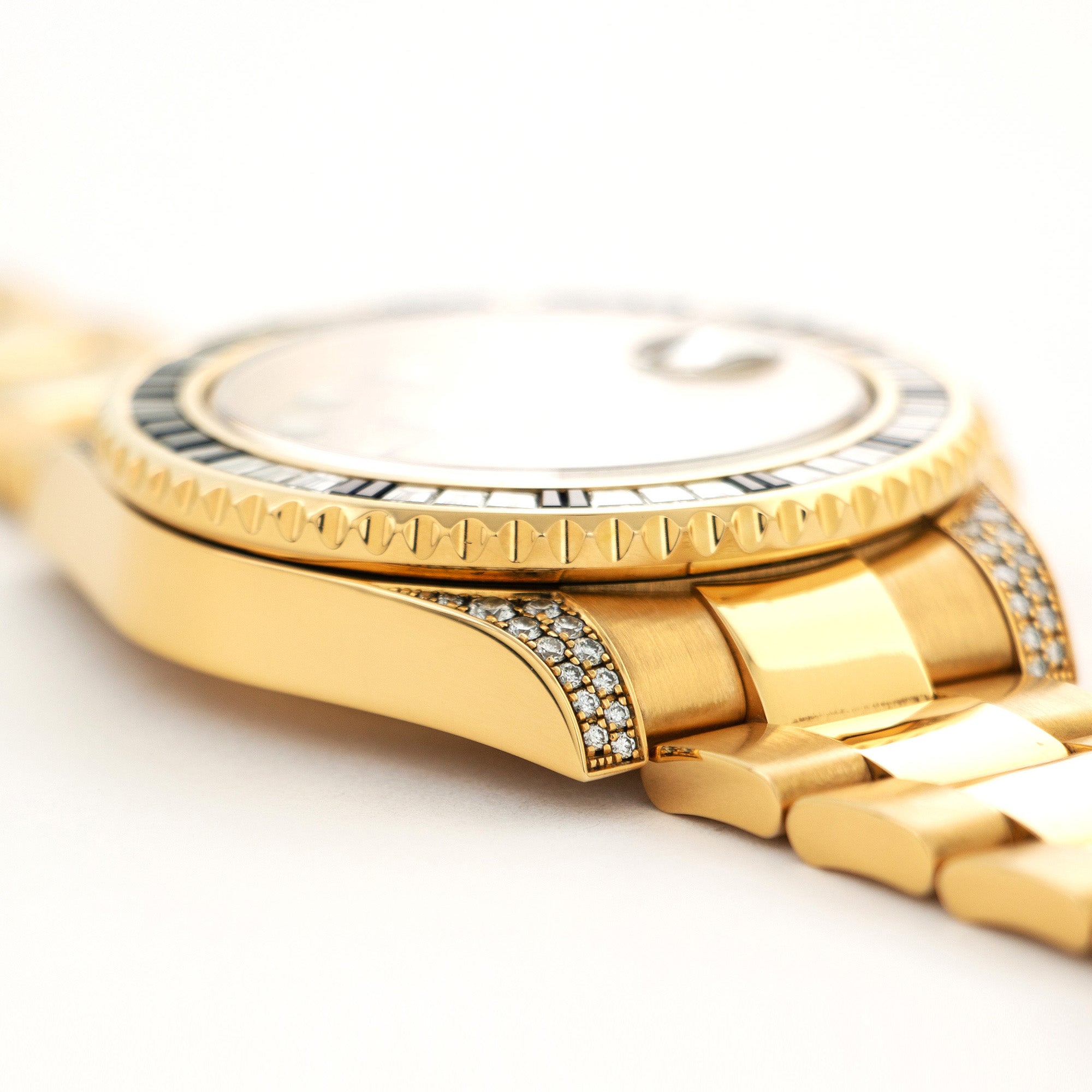 Rolex - Rolex Yellow Gold GMT-Master II Sapphire Diamond Watch Ref. 116758 - The Keystone Watches