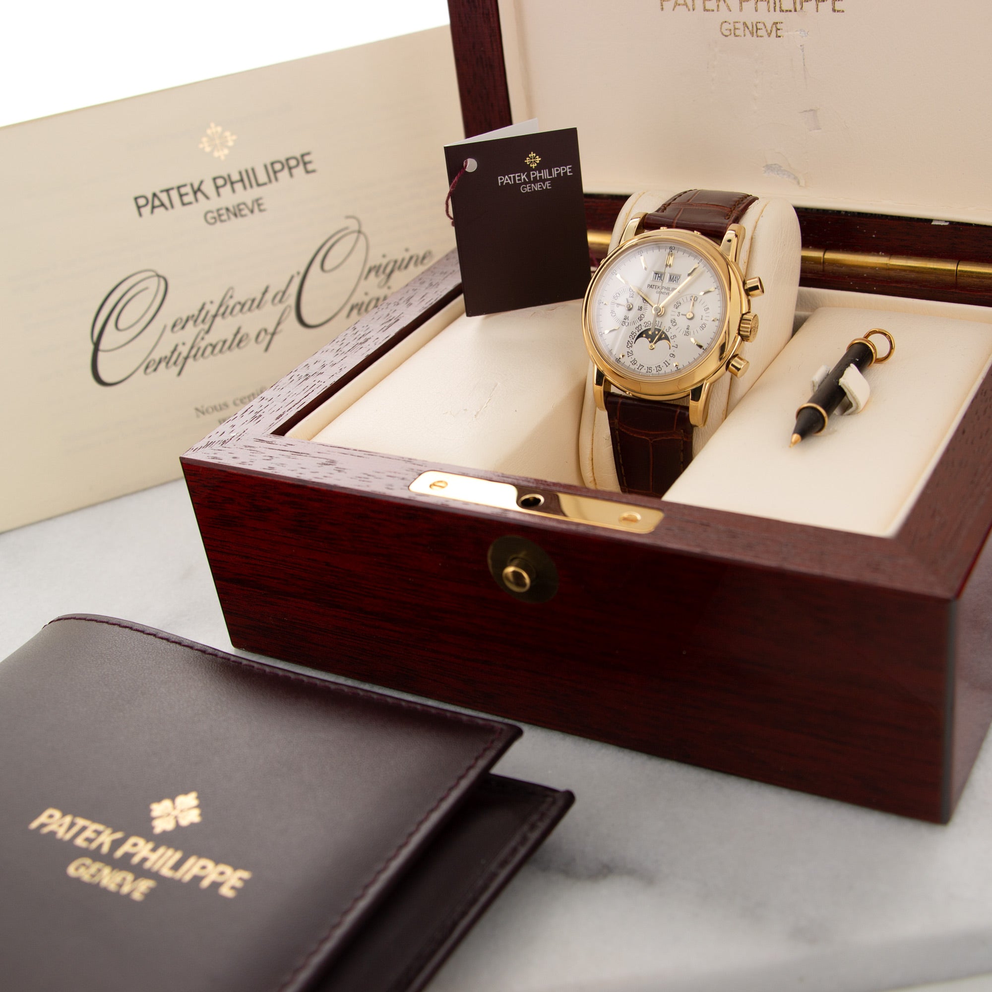 Patek Philippe - Patek Philippe Yellow Gold Perpetual Calendar Chronograph Watch Ref. 3970 - The Keystone Watches