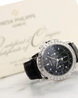 Patek Philippe - Patek Philippe Platinum Perpetual Calendar Chrono Baguette Diamond Watch Ref. 5971 - The Keystone Watches