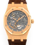 Audemars Piguet - Audemars Piguet Rose Gold Openworked Royal Oak Skeletonized Watch, Ref. 15305 - The Keystone Watches