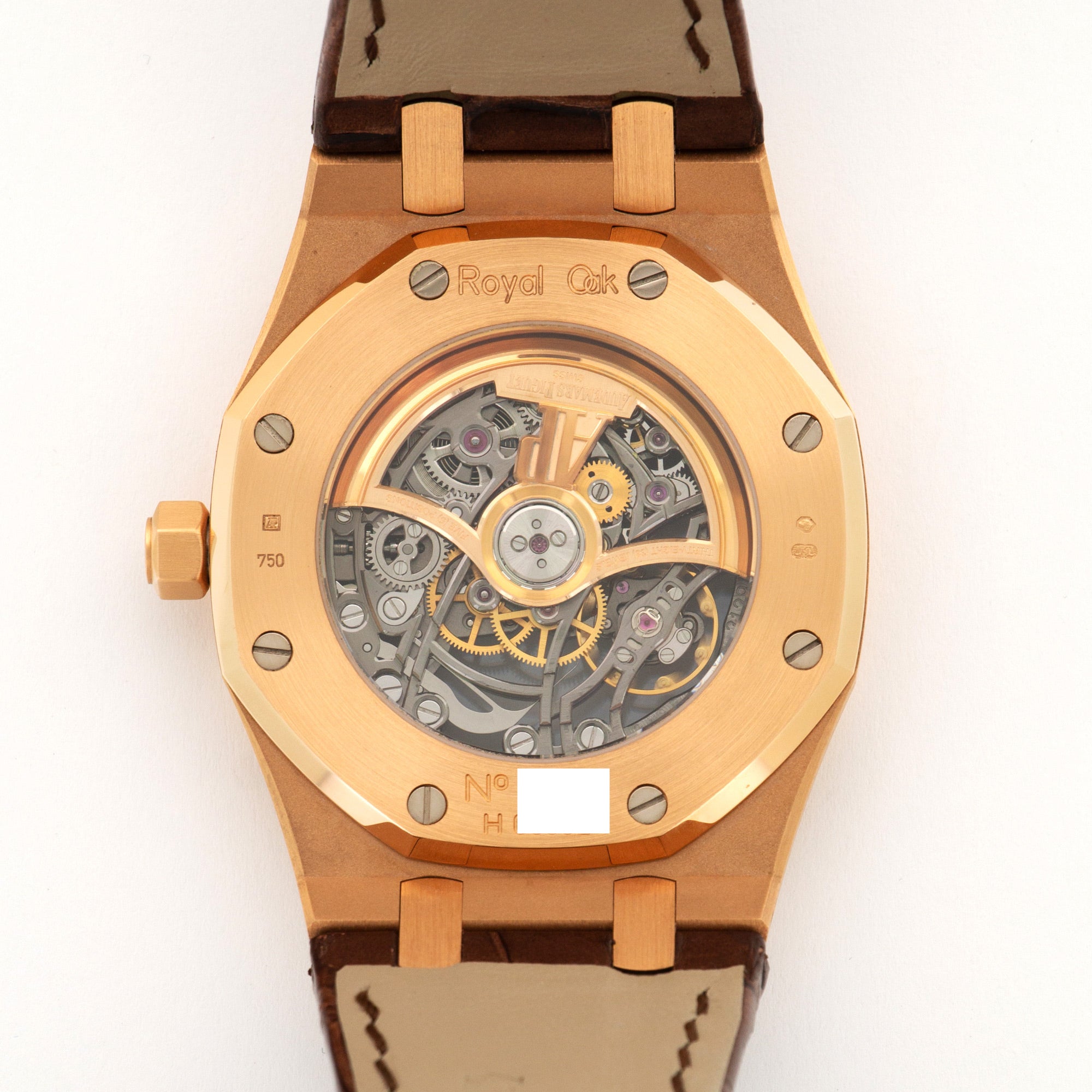 Audemars Piguet - Audemars Piguet Rose Gold Openworked Royal Oak Skeletonized Watch, Ref. 15305 - The Keystone Watches