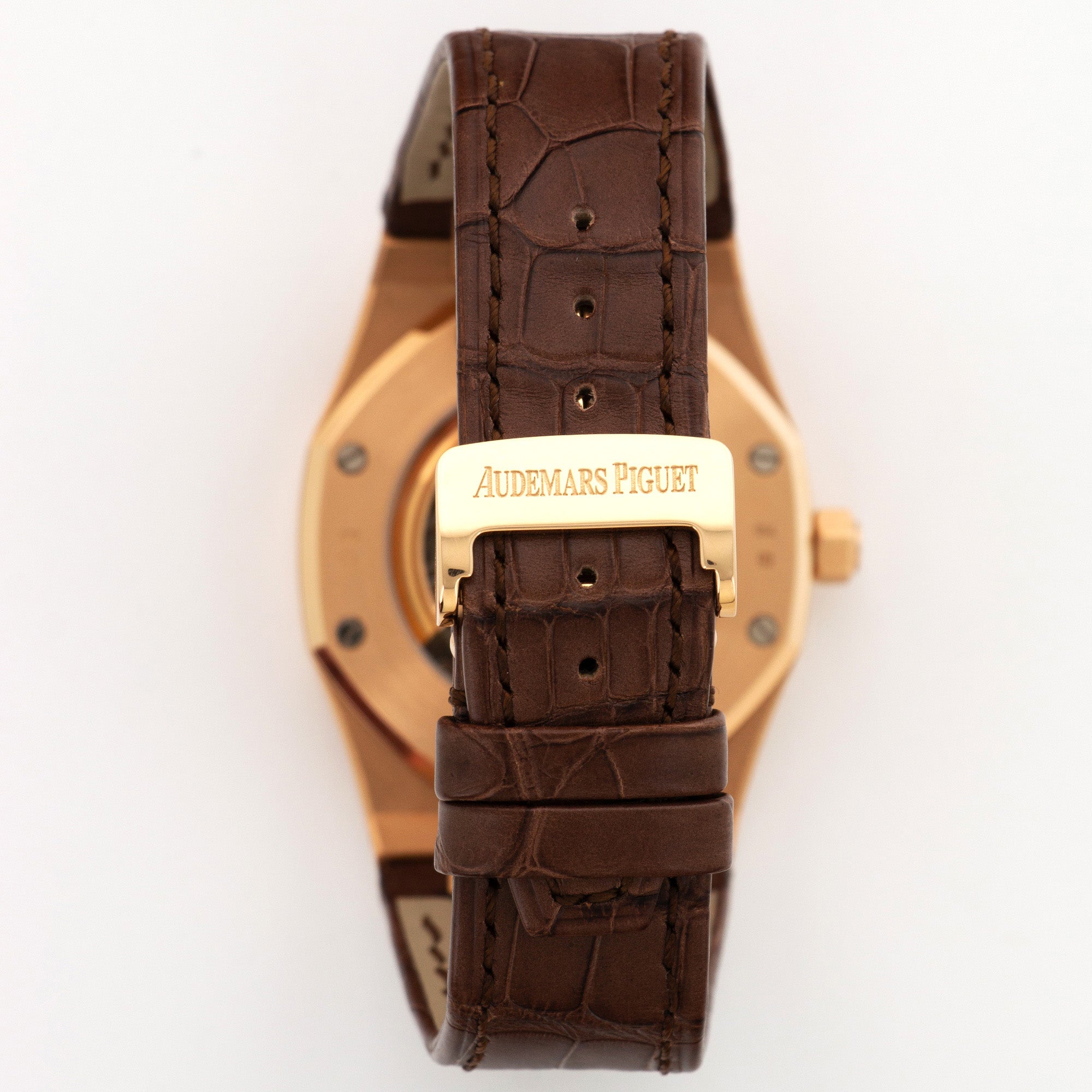 Audemars Piguet - Audemars Piguet Rose Gold Openworked Royal Oak Skeletonized Watch, Ref. 15305 - The Keystone Watches