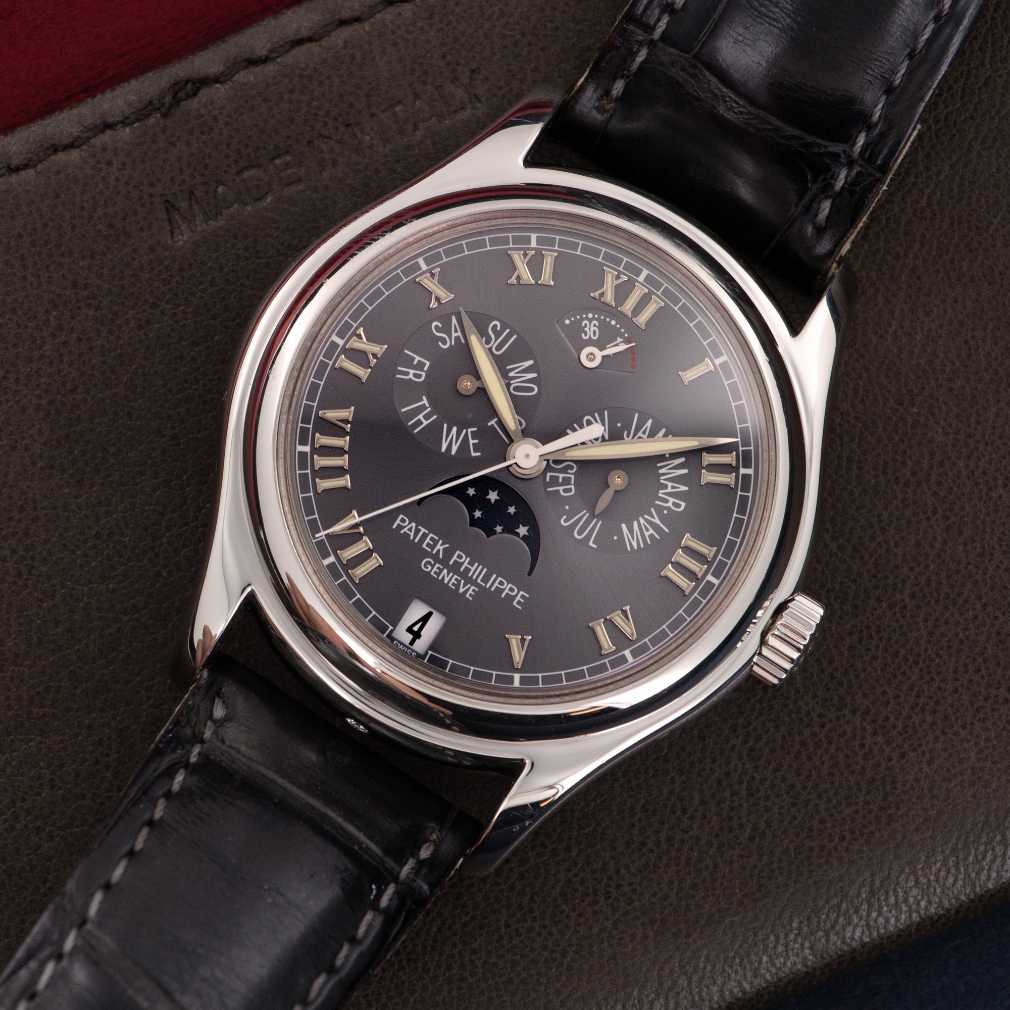 Patek Philippe - Patek Philippe Platinum Annual Calendar Power Reserve Watch Ref. 5056 - The Keystone Watches