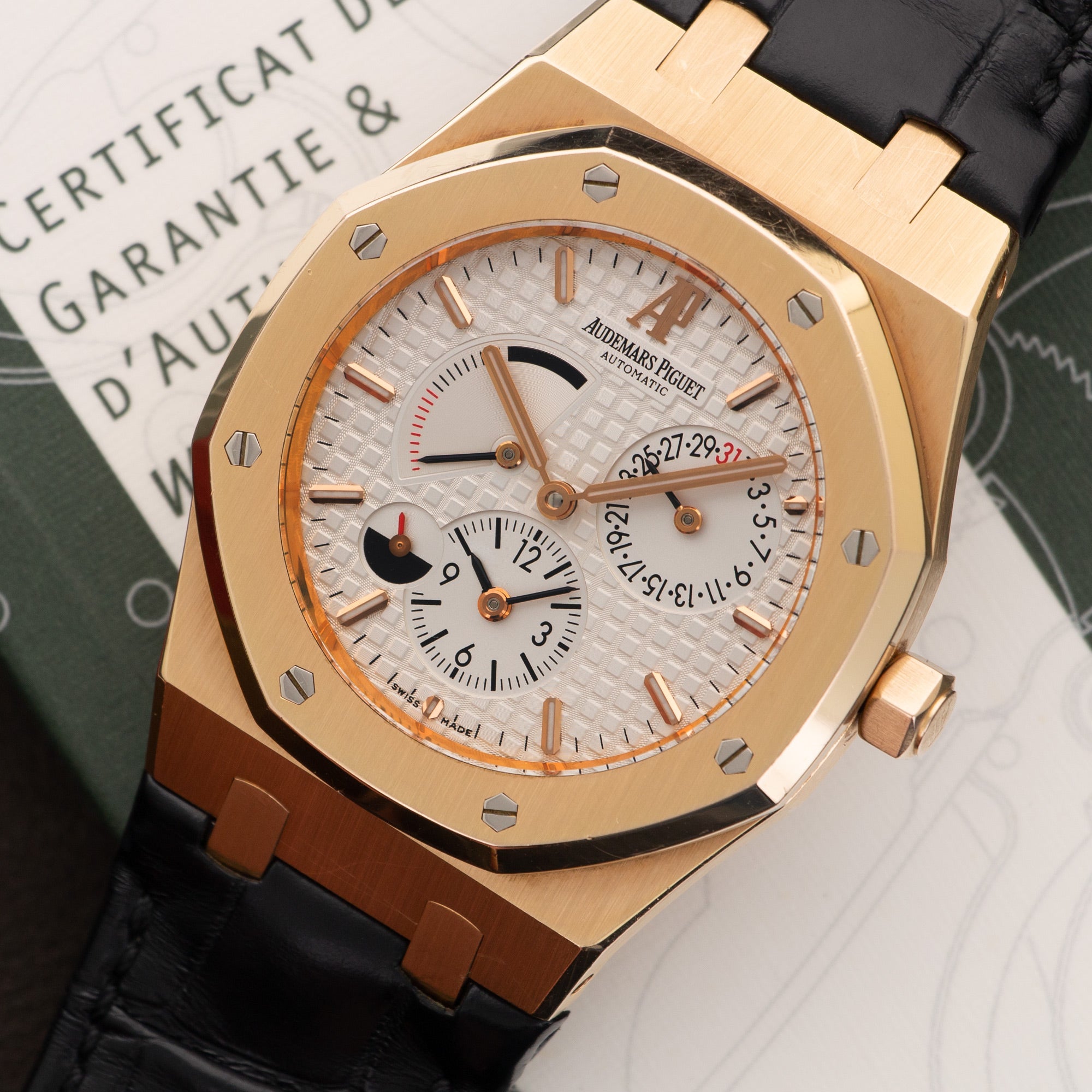 Audemars Piguet - Audemars Piguet Rose Gold Royal Oak Dual Time Ref. 26120OR - The Keystone Watches