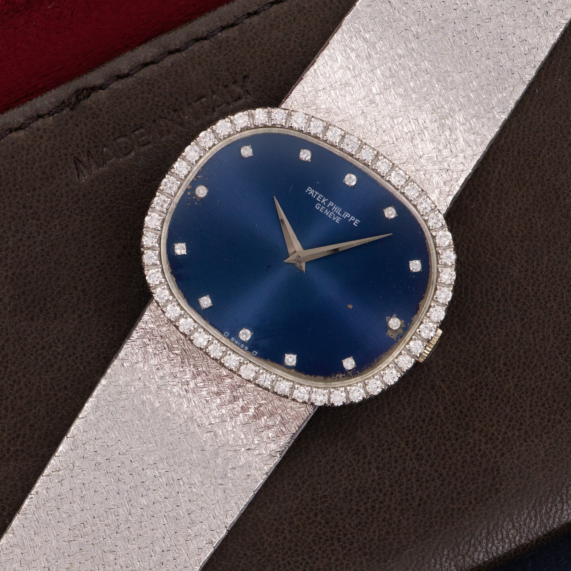 Patek Philippe - Patek Philippe White Gold Diamond Watch - The Keystone Watches