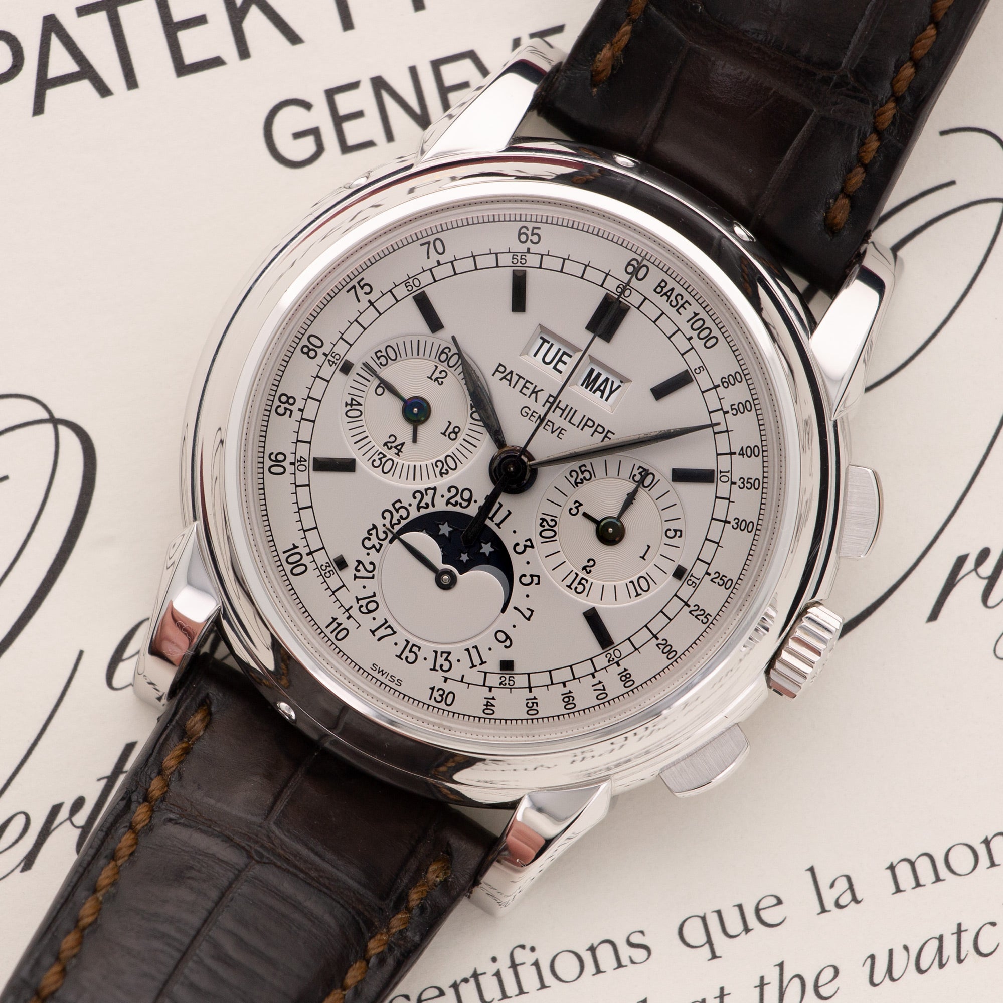Patek Philippe - Patek Philippe White Gold Perpetual Calendar Chronograph Watch Ref. 5970 - The Keystone Watches