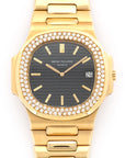 Patek Philippe - Patek Philippe Yellow Gold Nautilus Diamond Jumbo Watch Ref. 3700 - The Keystone Watches