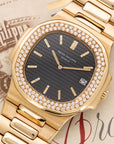 Patek Philippe - Patek Philippe Yellow Gold Nautilus Diamond Jumbo Watch Ref. 3700 - The Keystone Watches