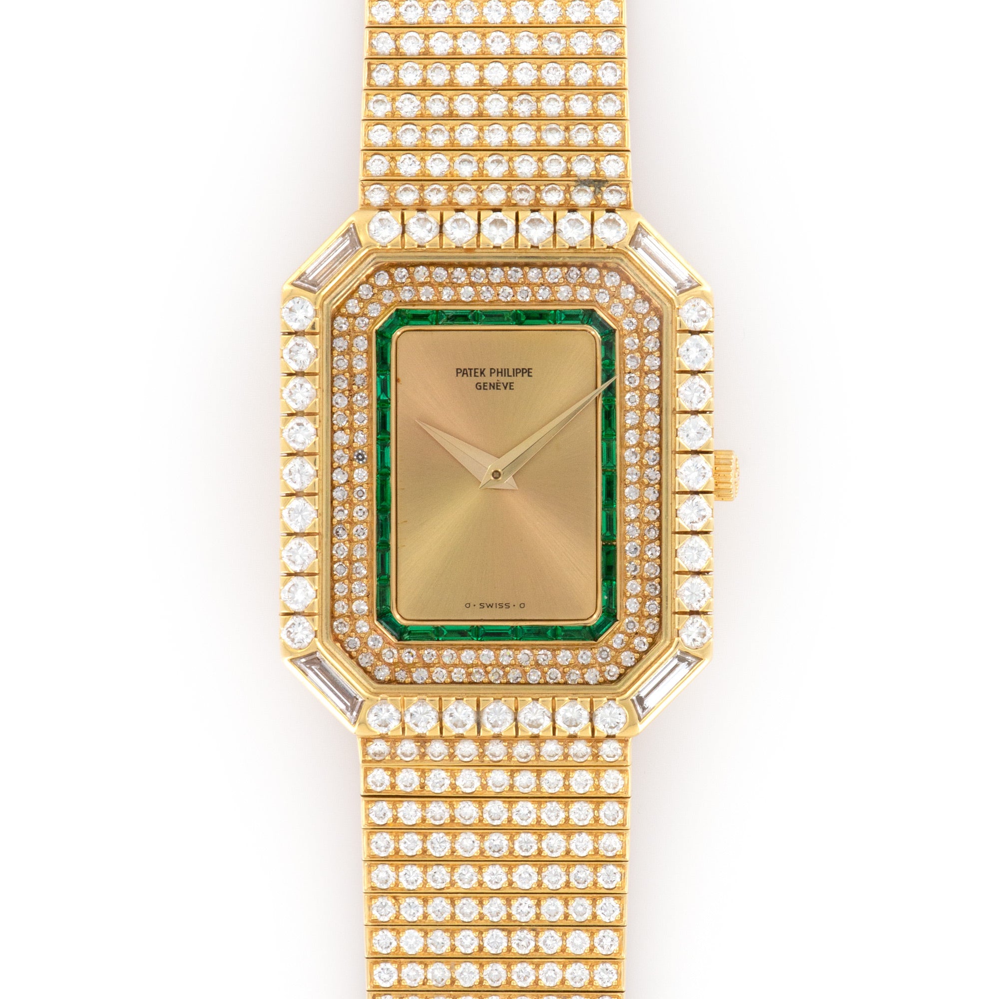 Patek Philippe - Patek Philippe Yellow Gold Diamond & Emerald Watch - The Keystone Watches