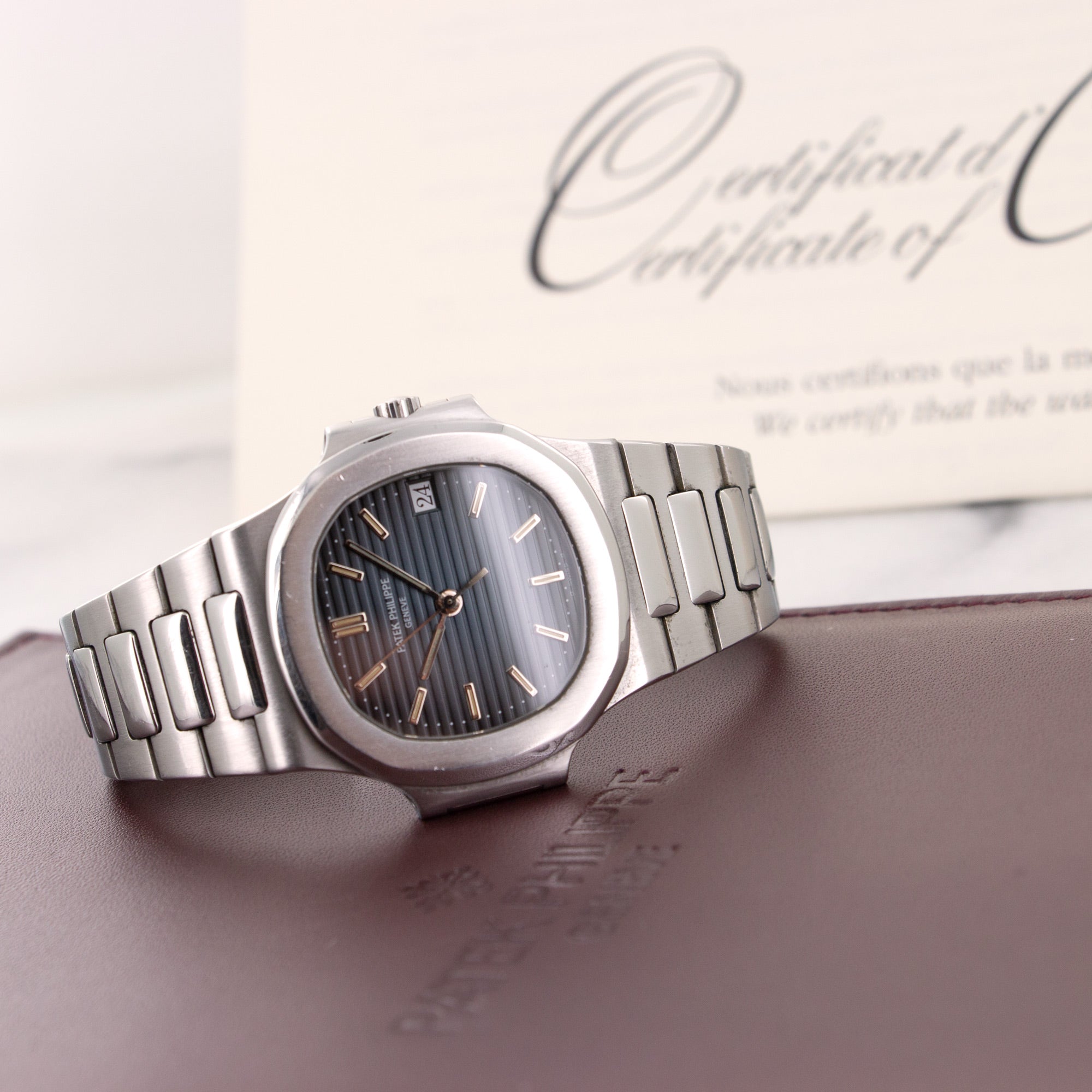 Patek Philippe - Patek Philippe Steel Nautilus Watch Ref. 3800 with Original Box and Papers - The Keystone Watches