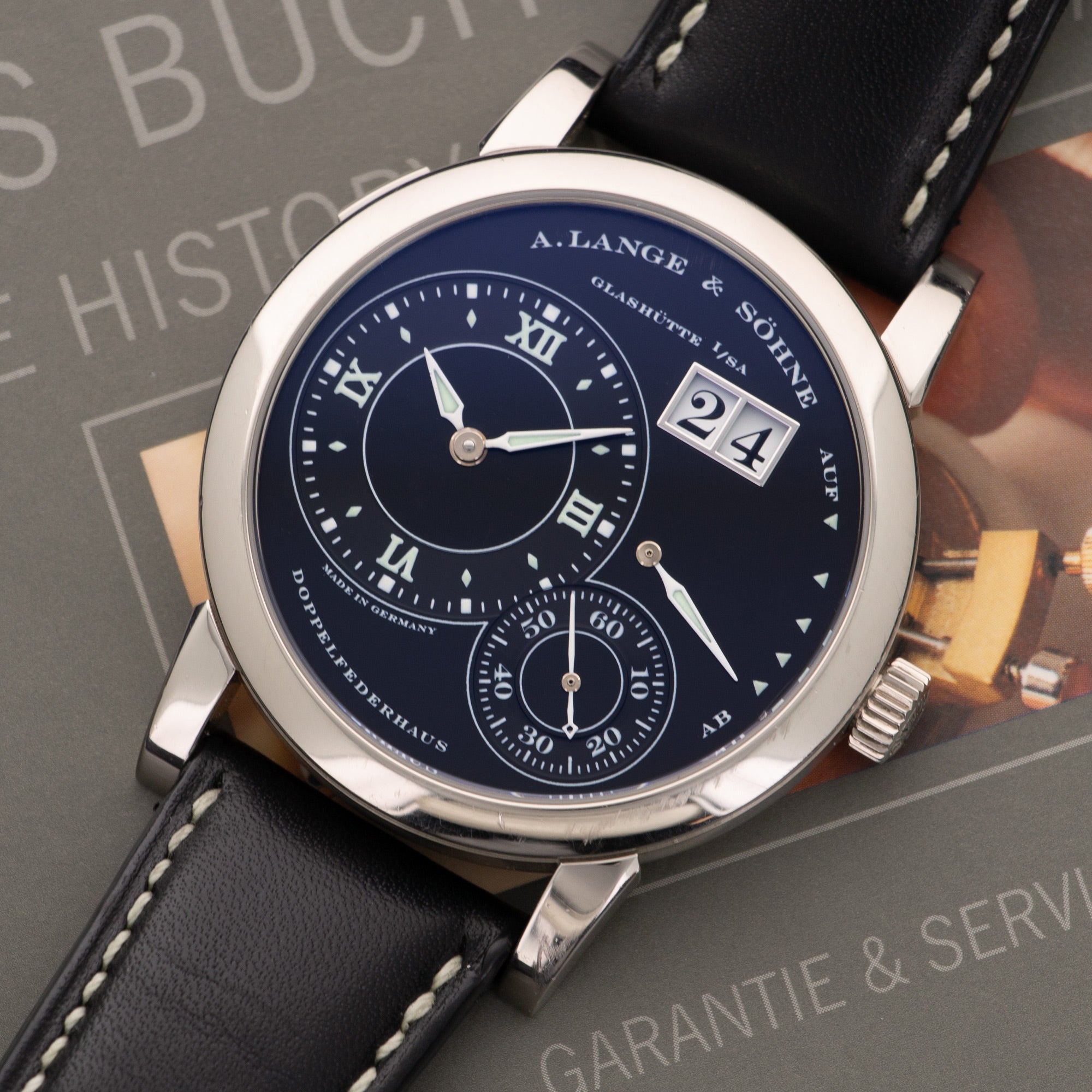 A. Lange & Sohne - A. Lange & Sohne White Gold Lange 1 Luminous Watch Ref. 101.029 - The Keystone Watches