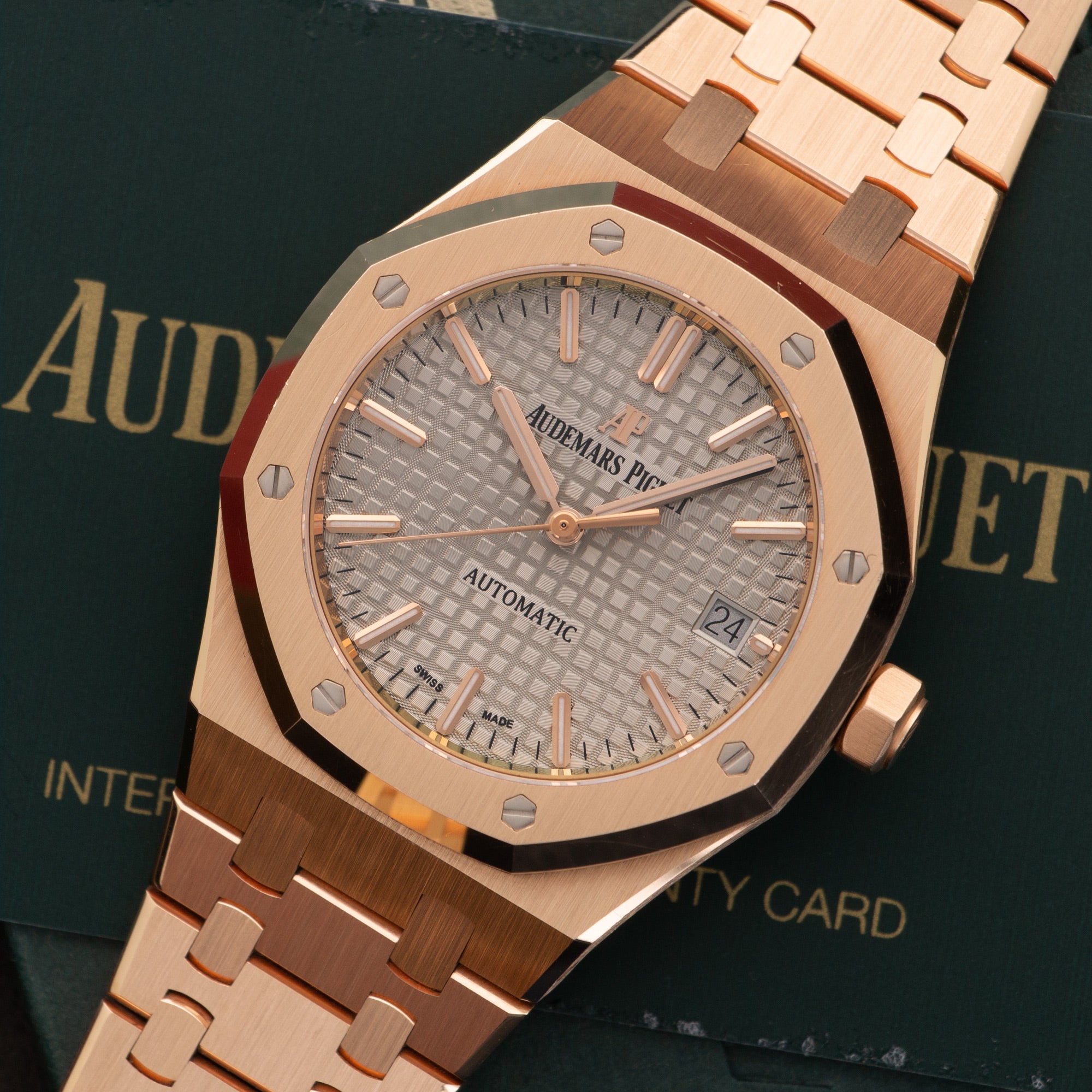 Audemars Piguet - Audemars Piguet Royal Oak Rose Gold Automatic Watch - The Keystone Watches