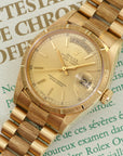 Rolex - Rolex Yellow Gold Day-Date Bark Finish Watch Ref. 18078 - The Keystone Watches