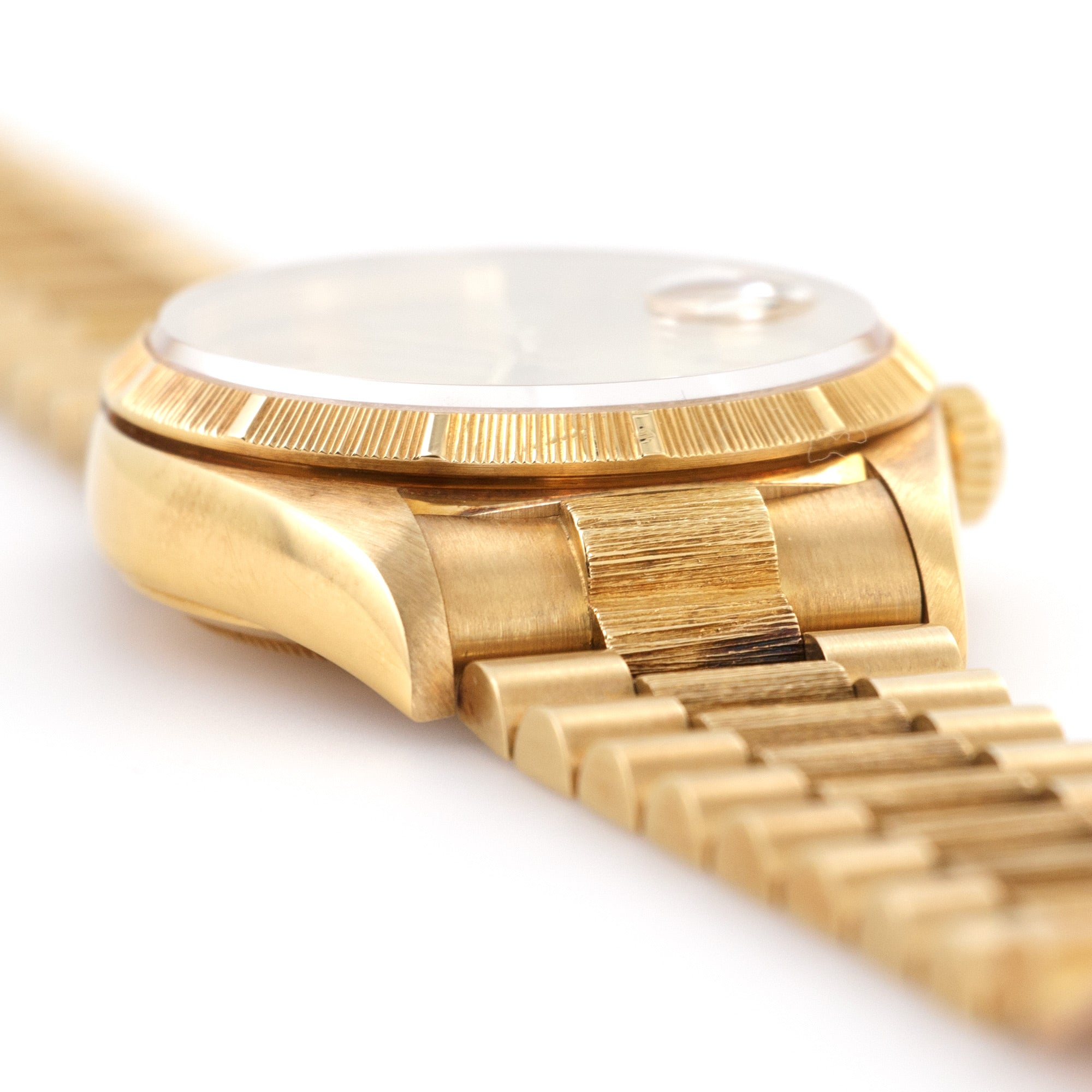 Rolex - Rolex Yellow Gold Day-Date Bark Finish Watch Ref. 18078 - The Keystone Watches