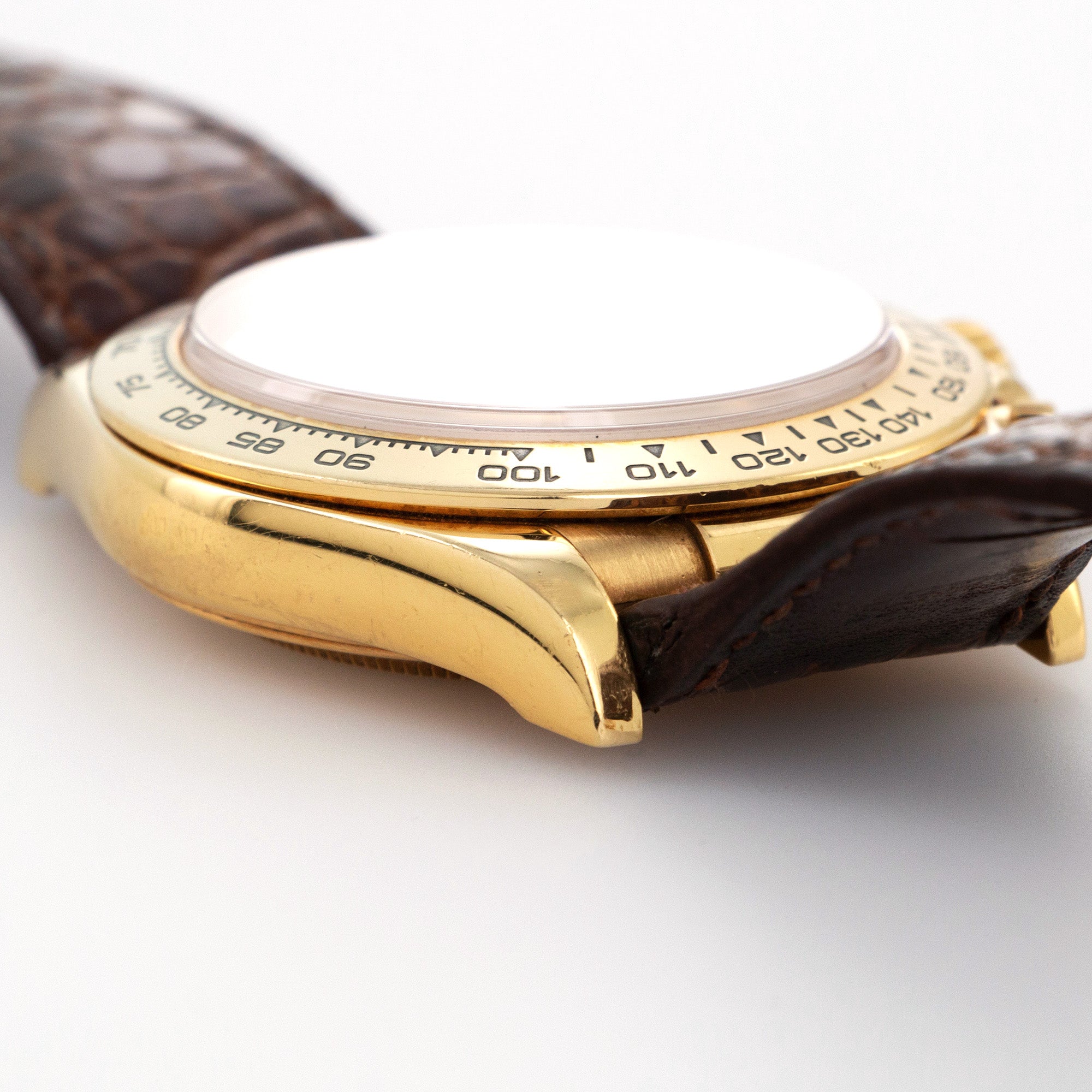 Rolex - Rolex Yellow Gold Zenith Cosmograph Daytona Watch, Ref 16518 with Original Box and Papers - The Keystone Watches