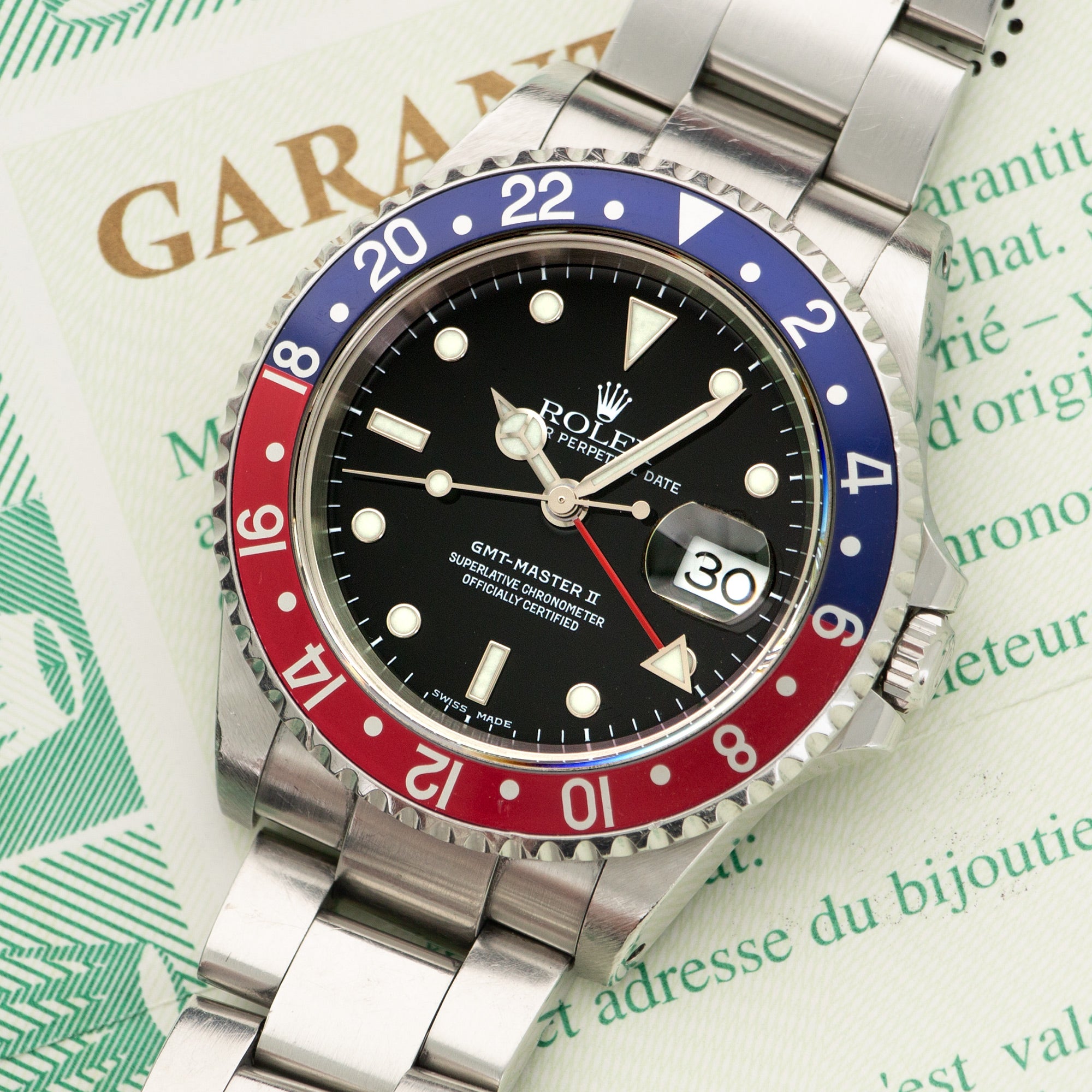 Rolex - Rolex GMT-Master II Pepsi Watch Ref. 16710 with Original Paper - The Keystone Watches