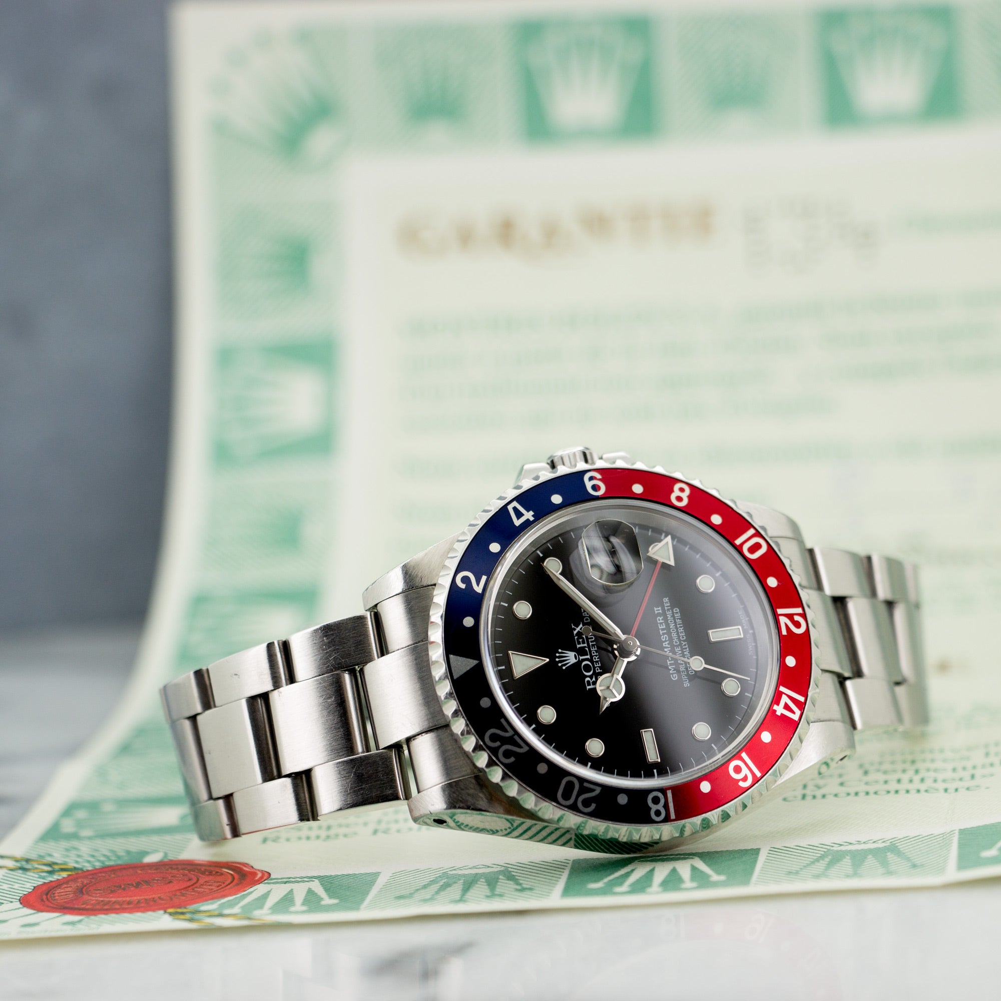 Rolex - Rolex GMT-Master II Pepsi Watch Ref. 16710 with Original Paper - The Keystone Watches