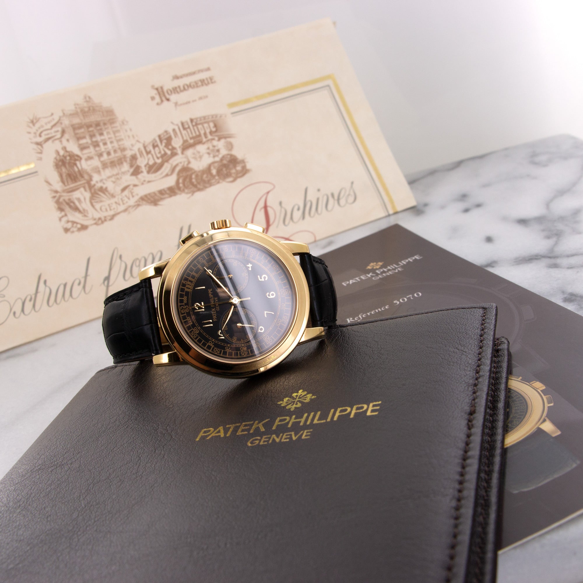 Patek Philippe - Patek Philippe Yellow Gold Chronograph Watch Ref. 5070 - The Keystone Watches
