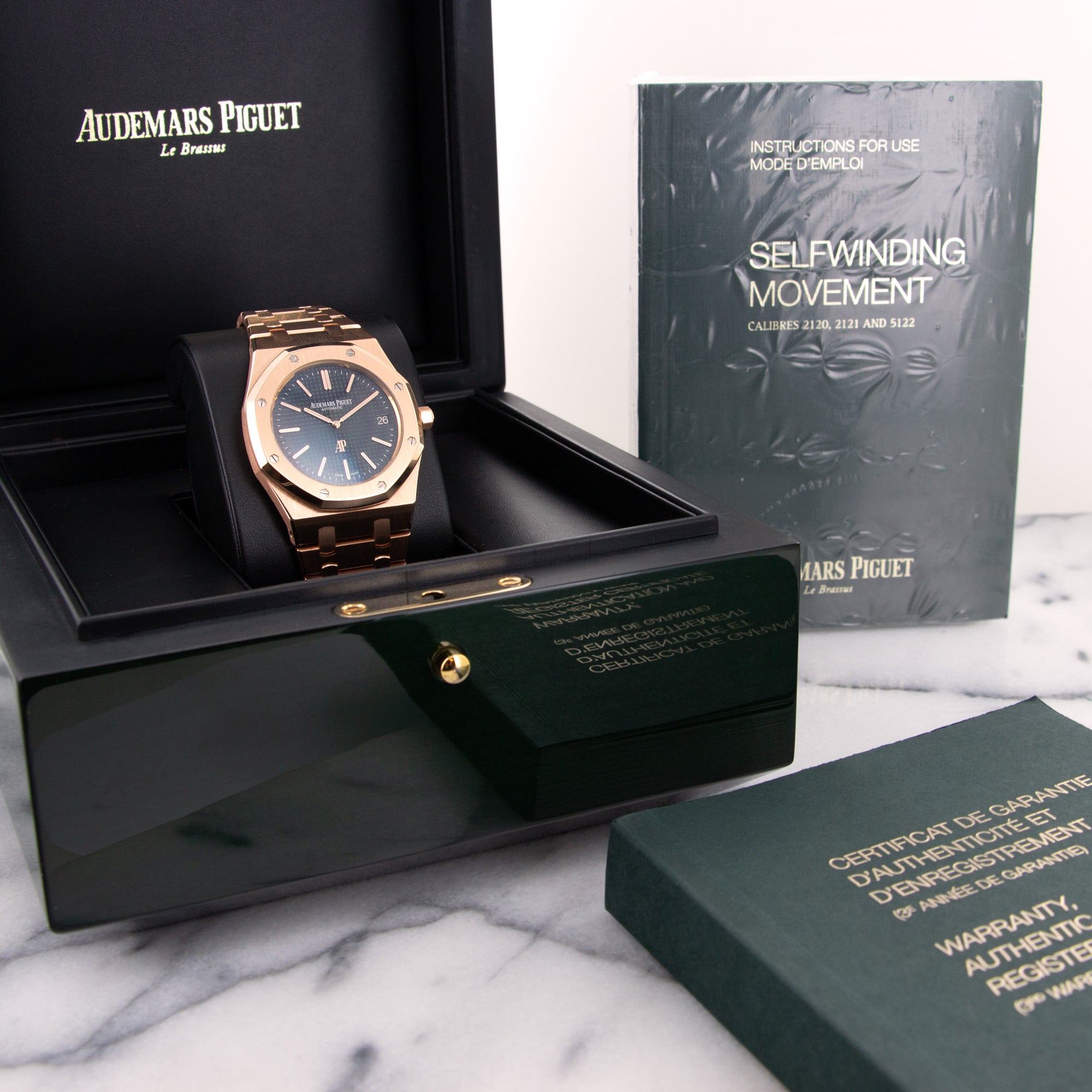 Audemars Piguet - Audemars Piguet Rose Gold Royal Oak Ultra-Thin Watch Ref. 15202 - The Keystone Watches