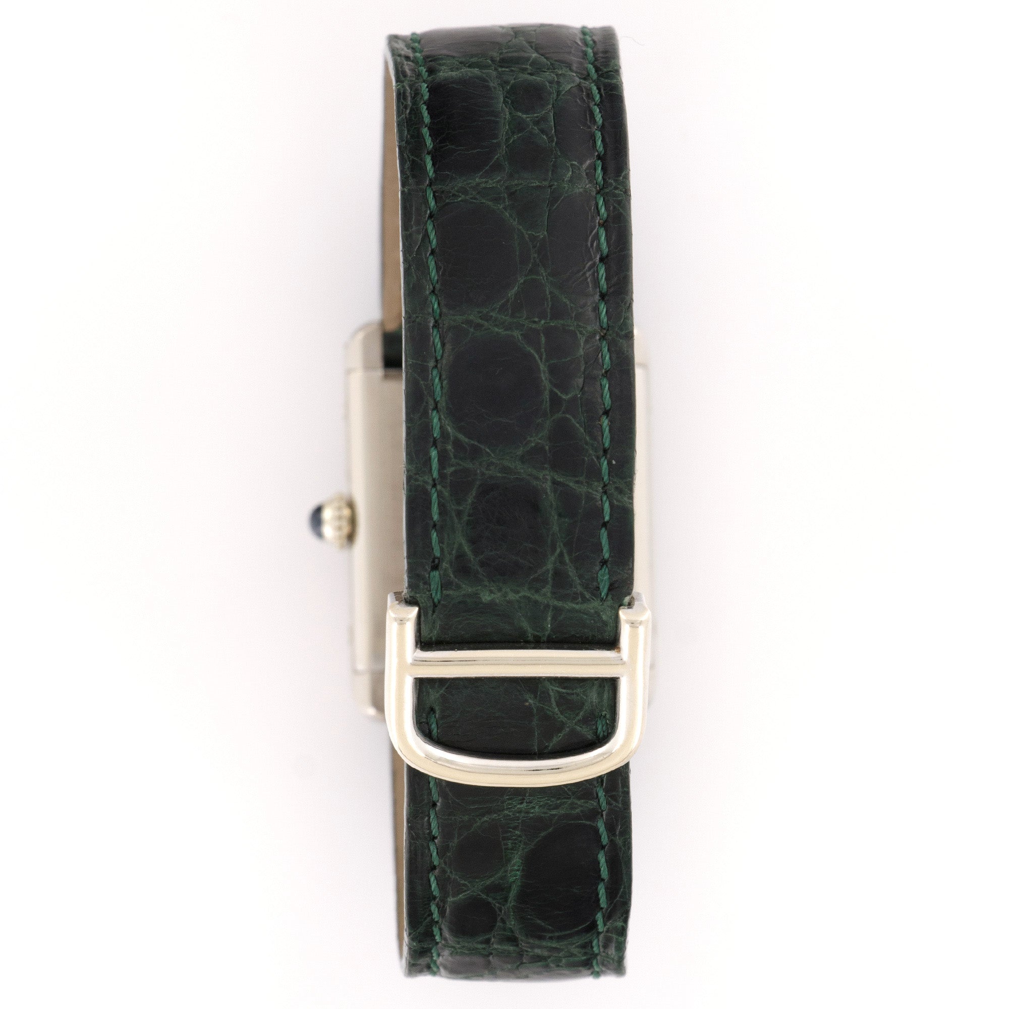 Cartier - Cartier White Gold Tank Manual-Wind Watch - The Keystone Watches