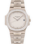 Patek Philippe - Patek Philippe White Gold Nautilus Diamond Watch Ref. 3800 - The Keystone Watches