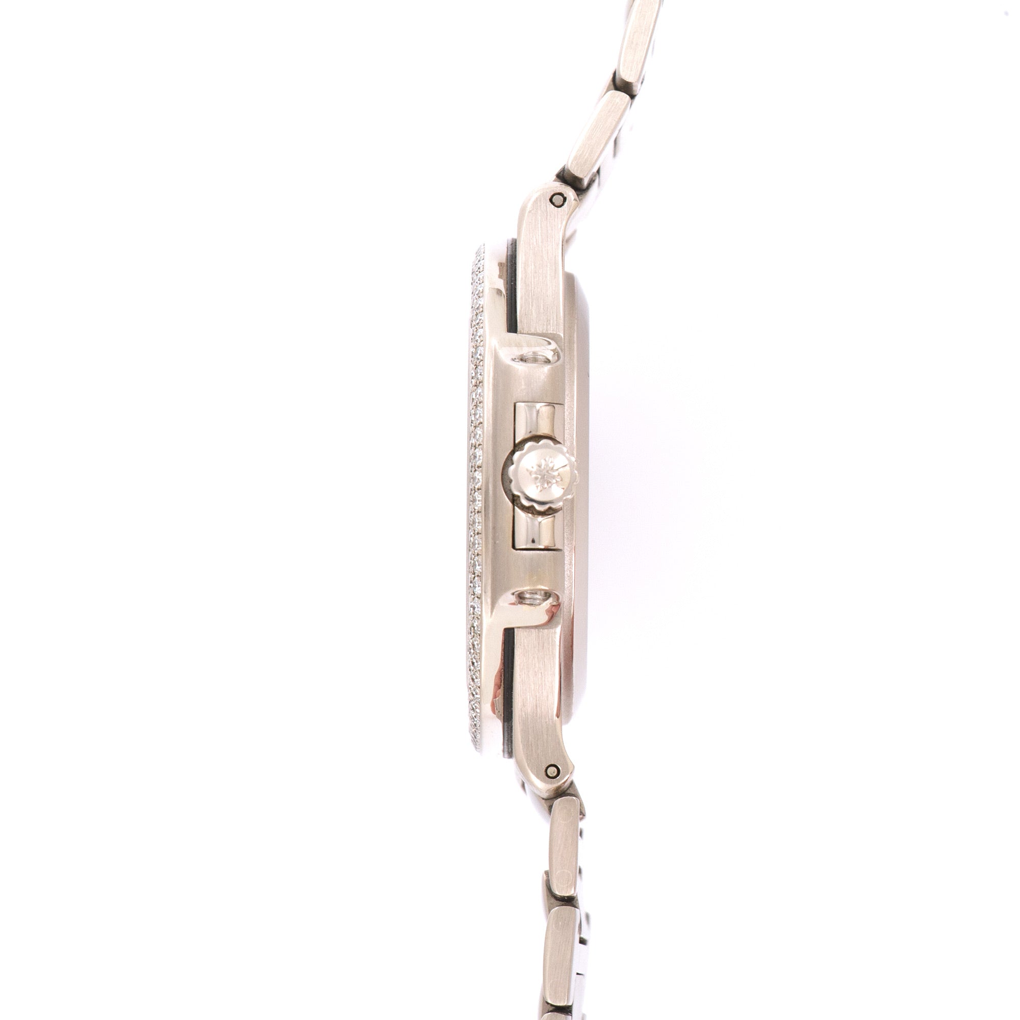 Patek Philippe - Patek Philippe White Gold Nautilus Diamond Watch Ref. 3800 - The Keystone Watches