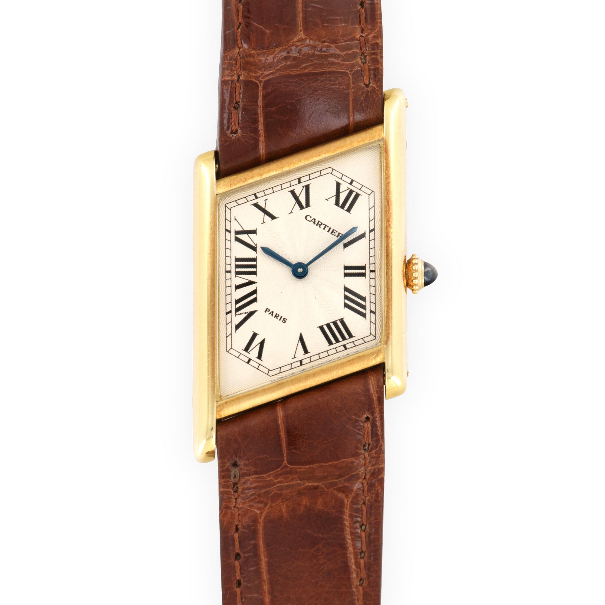 Cartier - Cartier Yellow Gold Asymmetrical Tank Watch, Piece Unique - The Keystone Watches