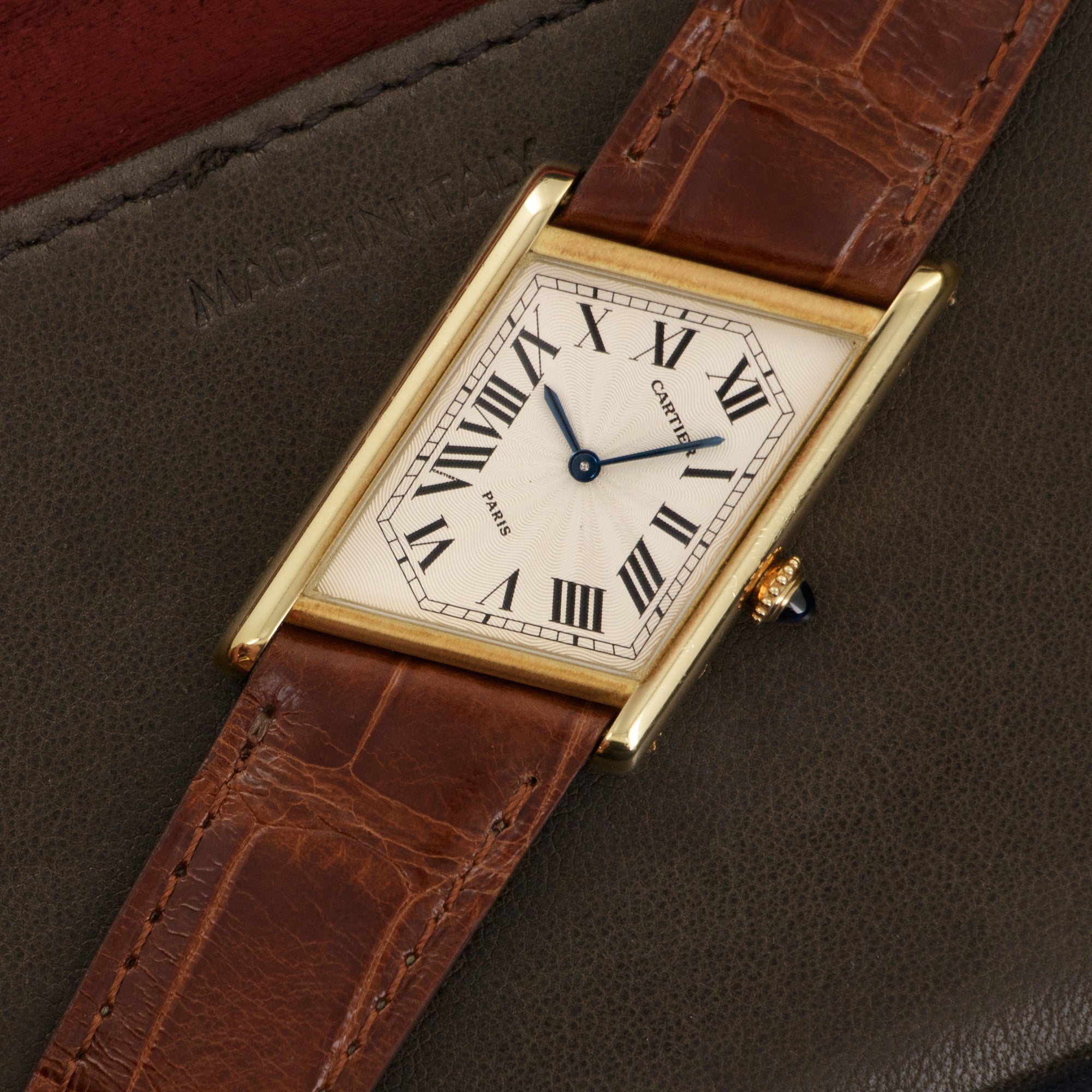 Cartier - Cartier Yellow Gold Asymmetrical Tank Watch, Piece Unique - The Keystone Watches