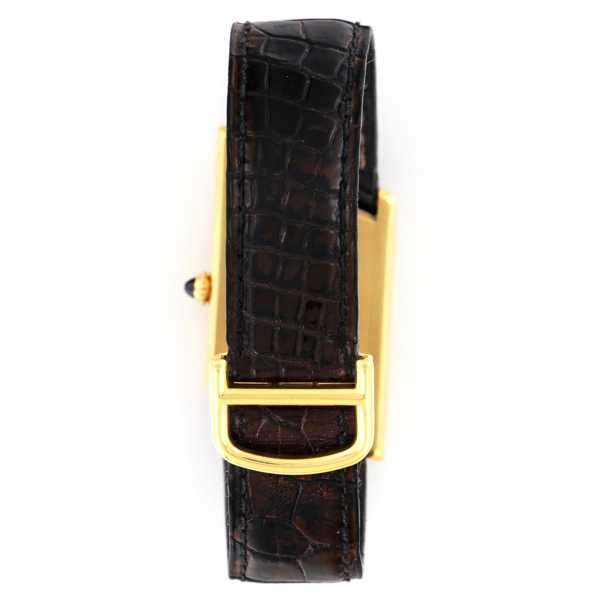 Cartier - Cartier Yellow Gold Asymmetrical Tank Watch, with Original Box and Certificate - The Keystone Watches