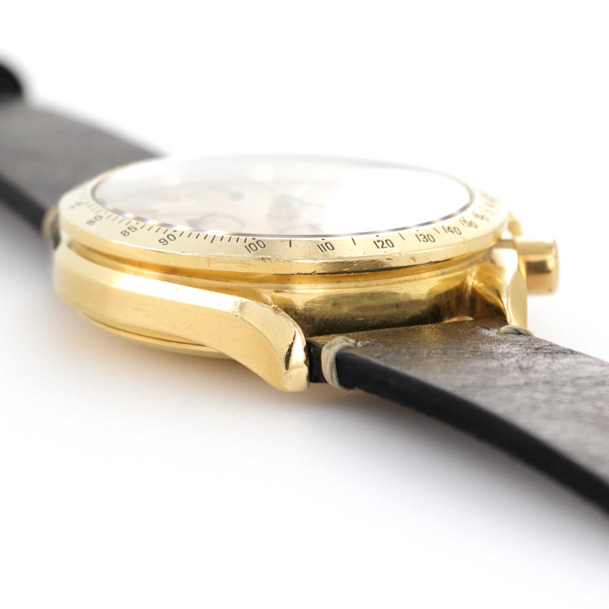 Omega - Omega Yellow Gold Speedmaster Chronograph Watch - The Keystone Watches