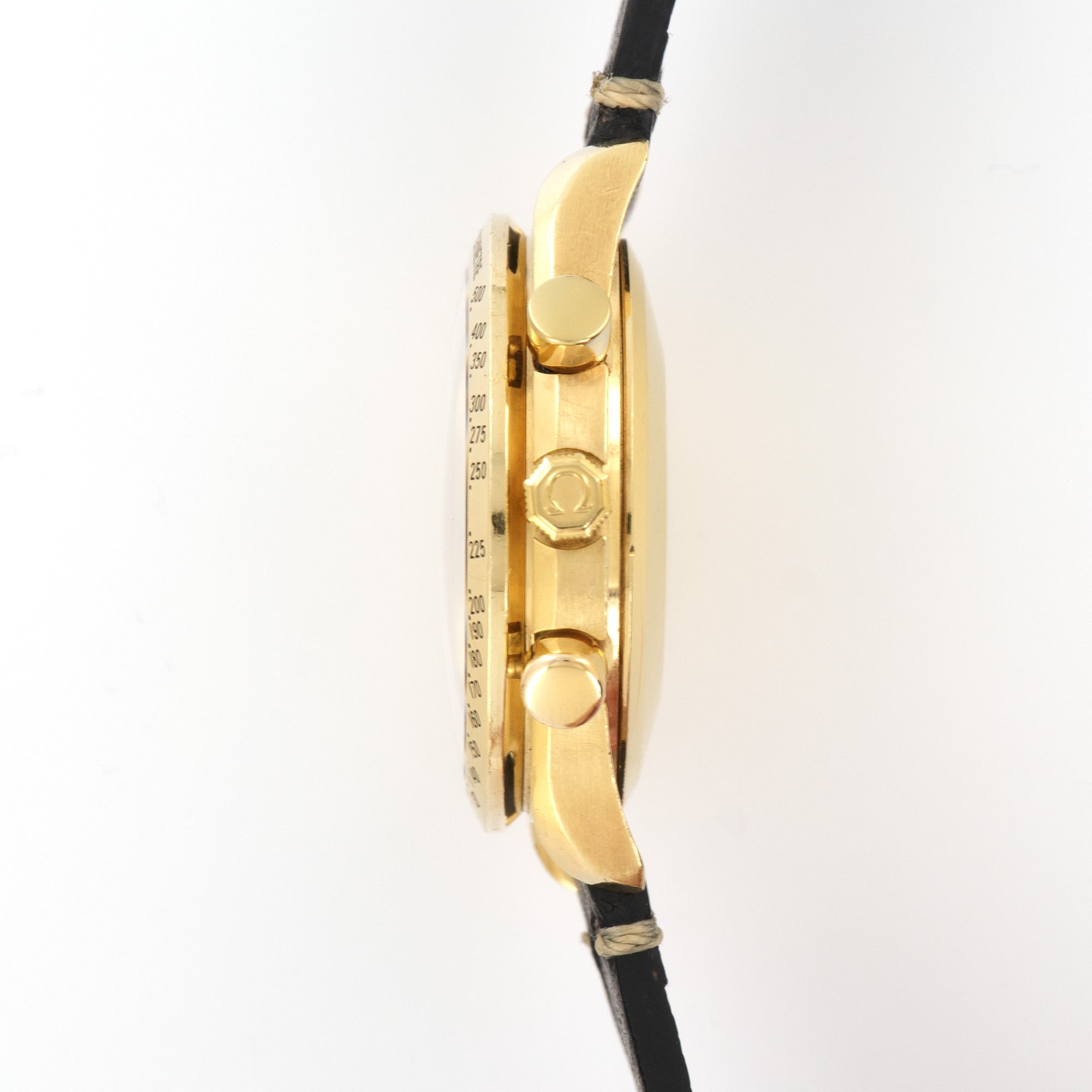 Omega - Omega Yellow Gold Speedmaster Chronograph Watch - The Keystone Watches