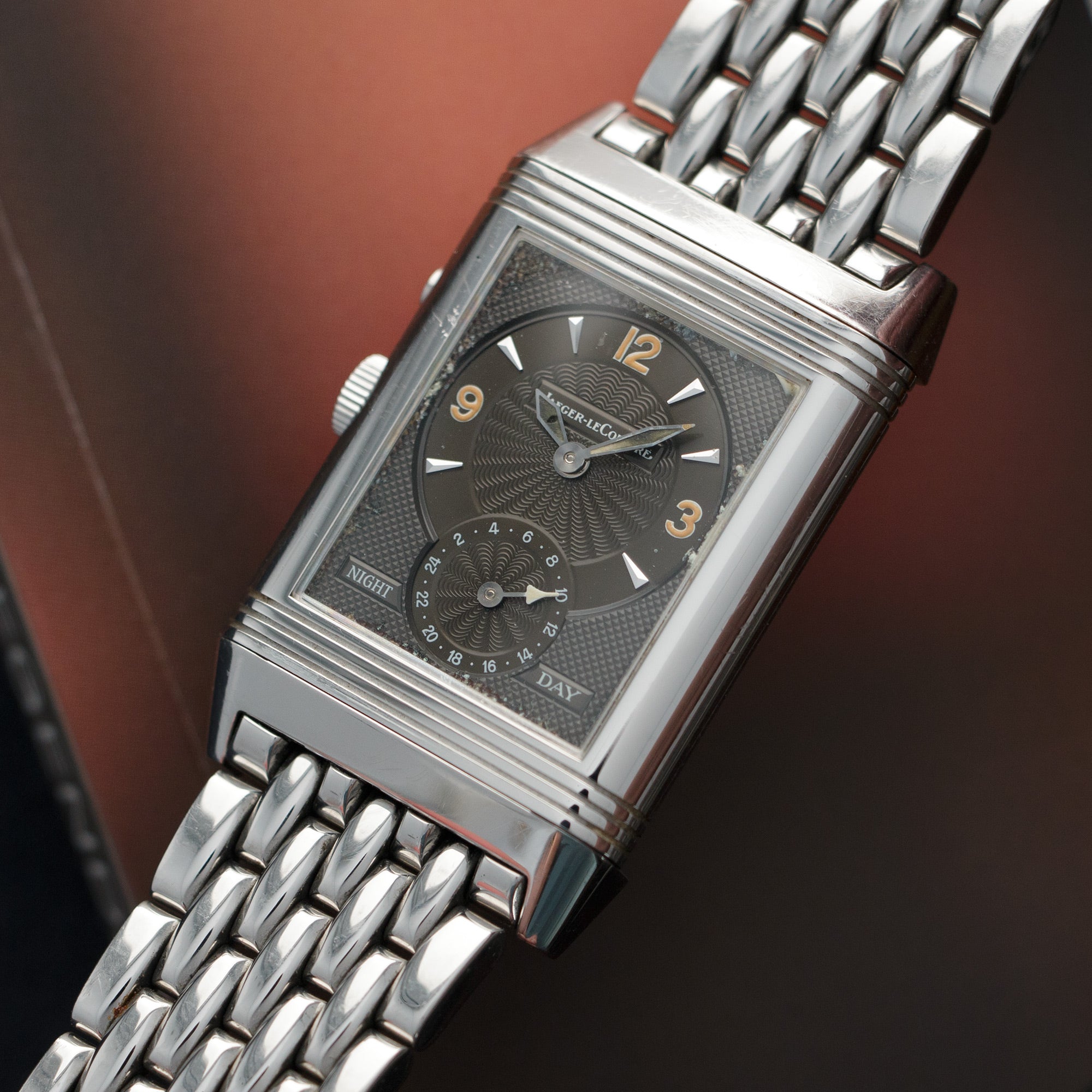 Jaeger LeCoultre - Jaeger Lecoultre Steel Reverso Day-Night Watch - The Keystone Watches