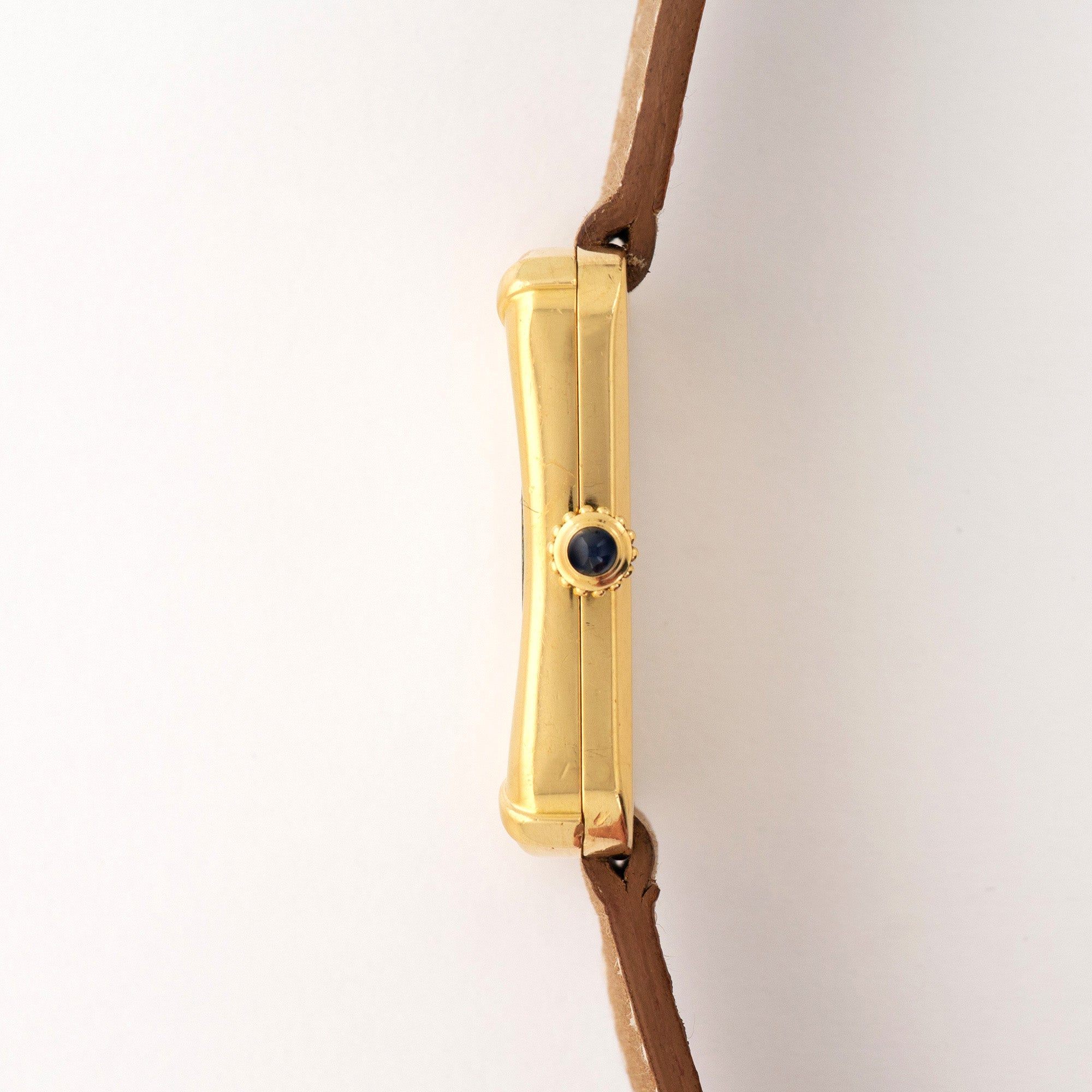 Cartier - Cartier Yellow Gold Bamboo Coussin Watch - The Keystone Watches