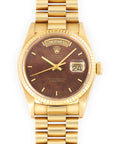 Rolex - Rolex Yellow Gold Day-Date Wood Dial Watch Ref. 18038 - The Keystone Watches