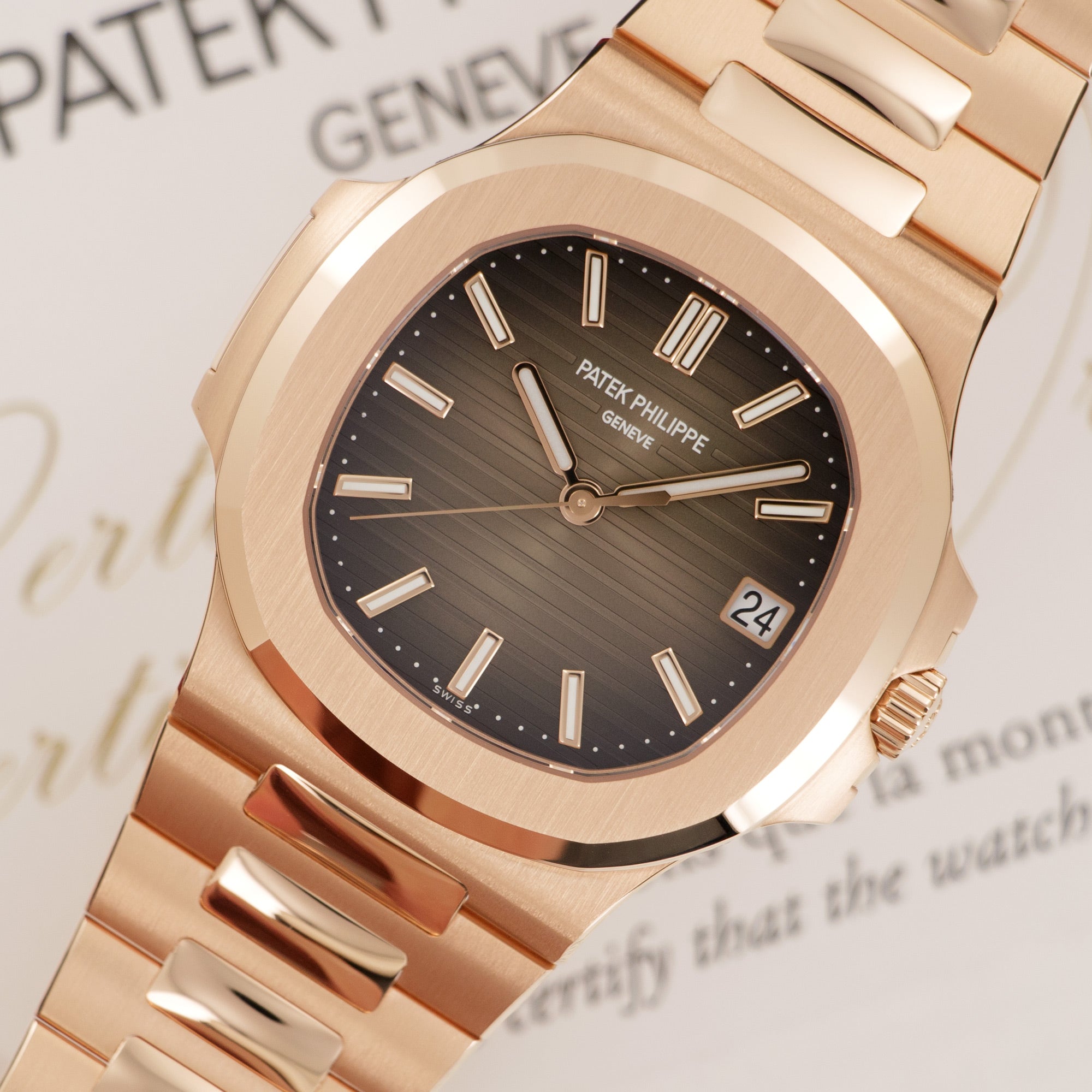 Patek Philippe Nautilus 5711/1R-001 18k RG – The Keystone Watches