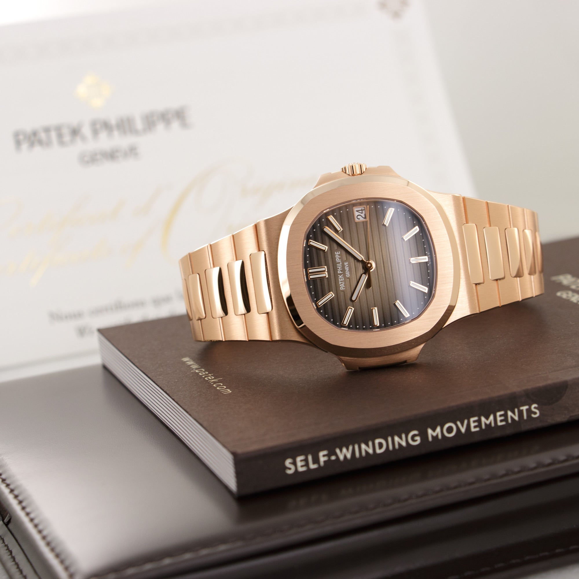 Patek Philippe - Patek Philippe Rose Gold Nautilus Watch Ref. 5711 - The Keystone Watches