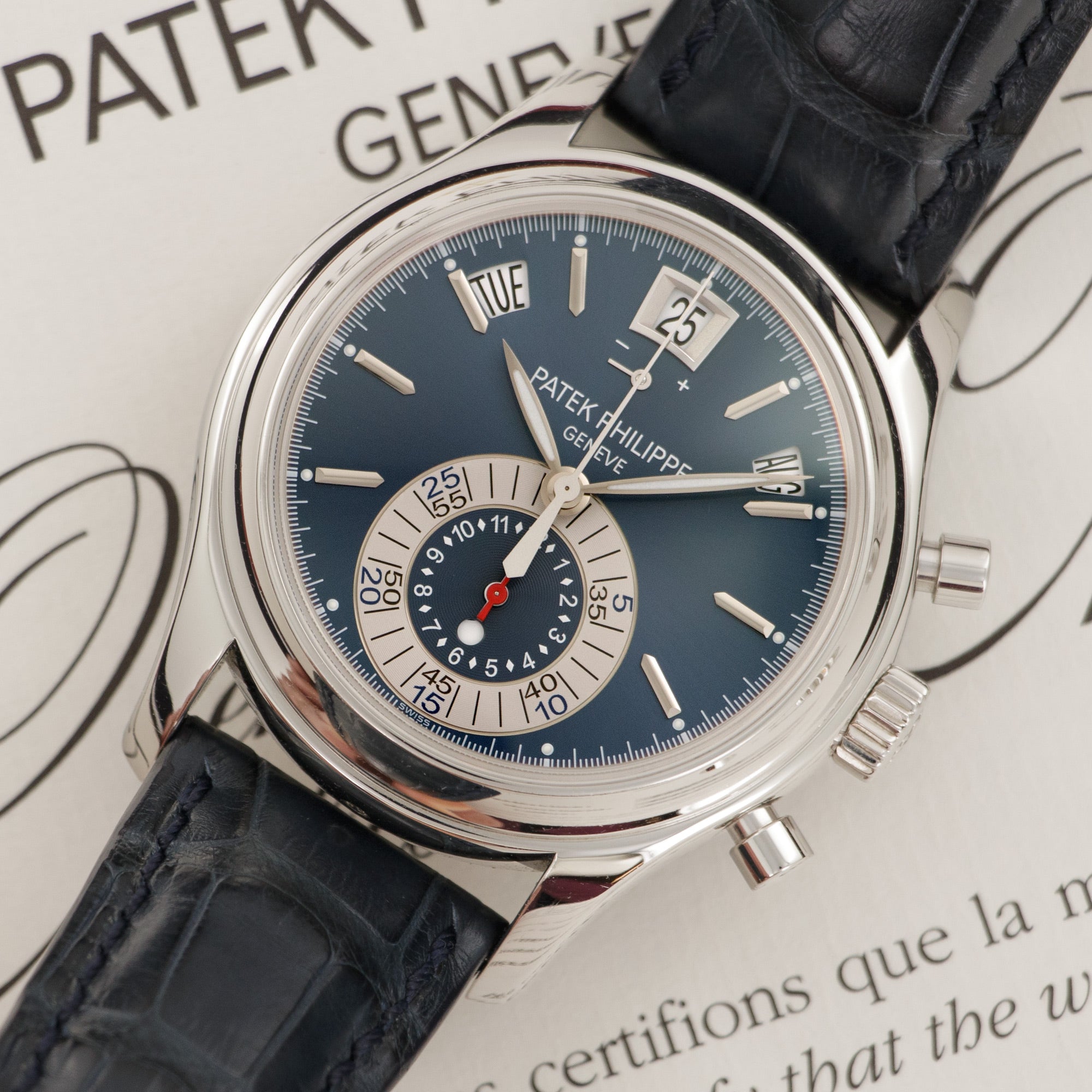 Patek Philippe - Patek Philippe Platinum Annual Calendar Chronograph Watch Ref. 5960 - The Keystone Watches