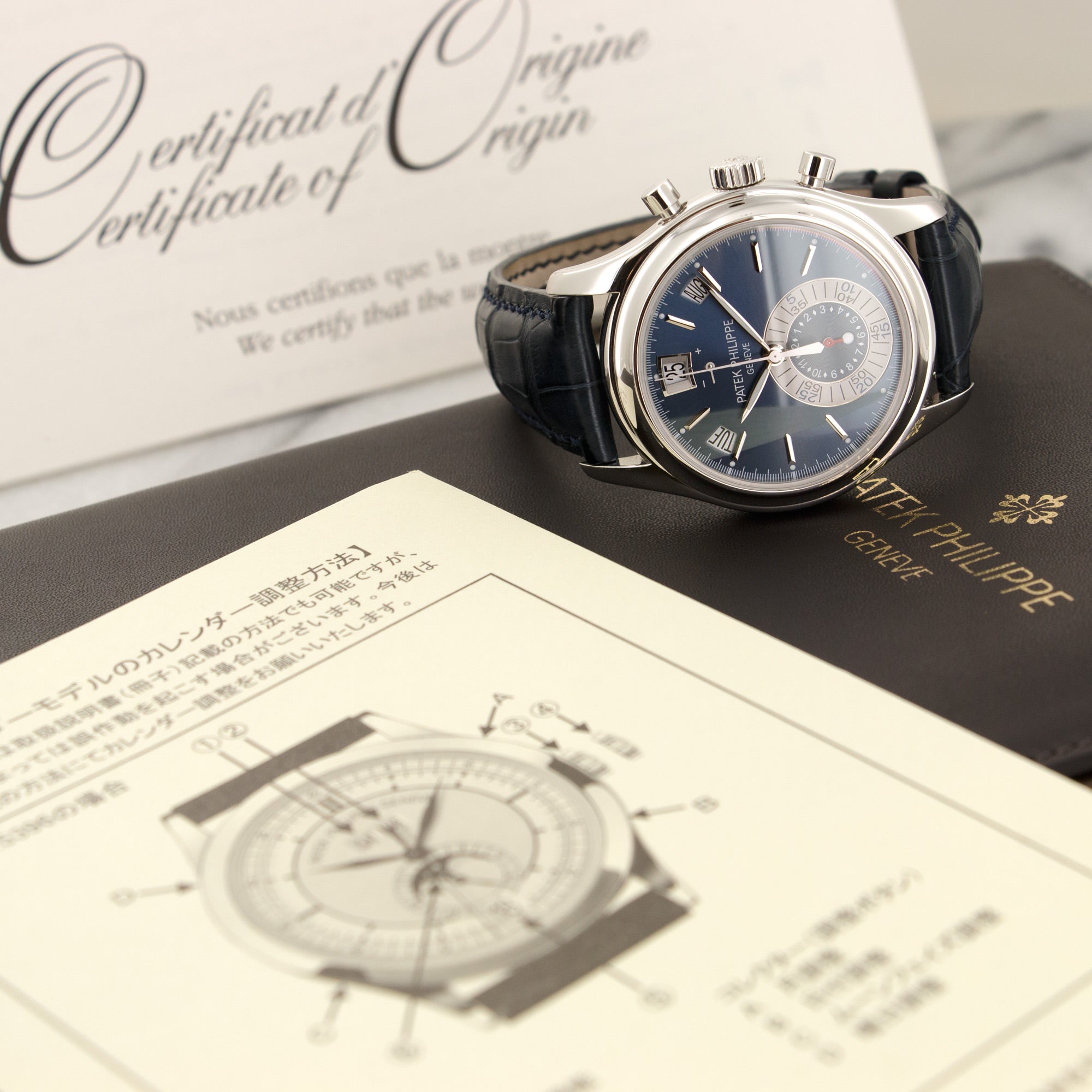 Patek Philippe - Patek Philippe Platinum Annual Calendar Chronograph Watch Ref. 5960 - The Keystone Watches
