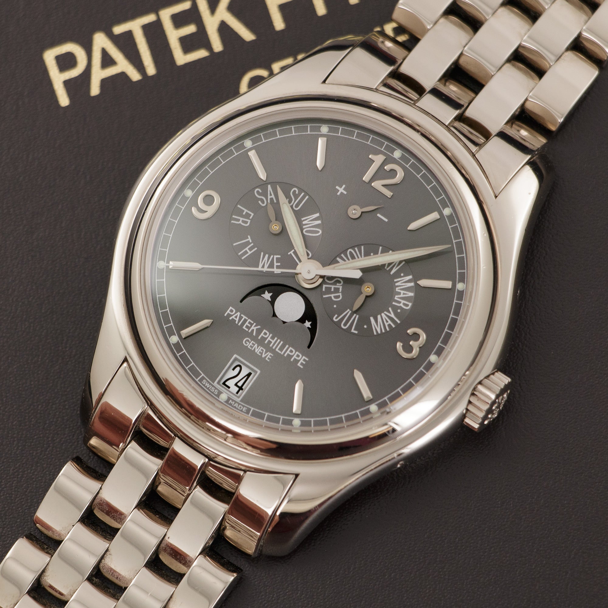 Patek Philippe - Patek Philippe White Gold Annual Calendar Watch Ref. 5146 - The Keystone Watches