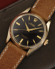 Rolex - Rolex Yellow Gold Oyster Perpetual Black Gilt Dial Watch Ref. 6567 - The Keystone Watches