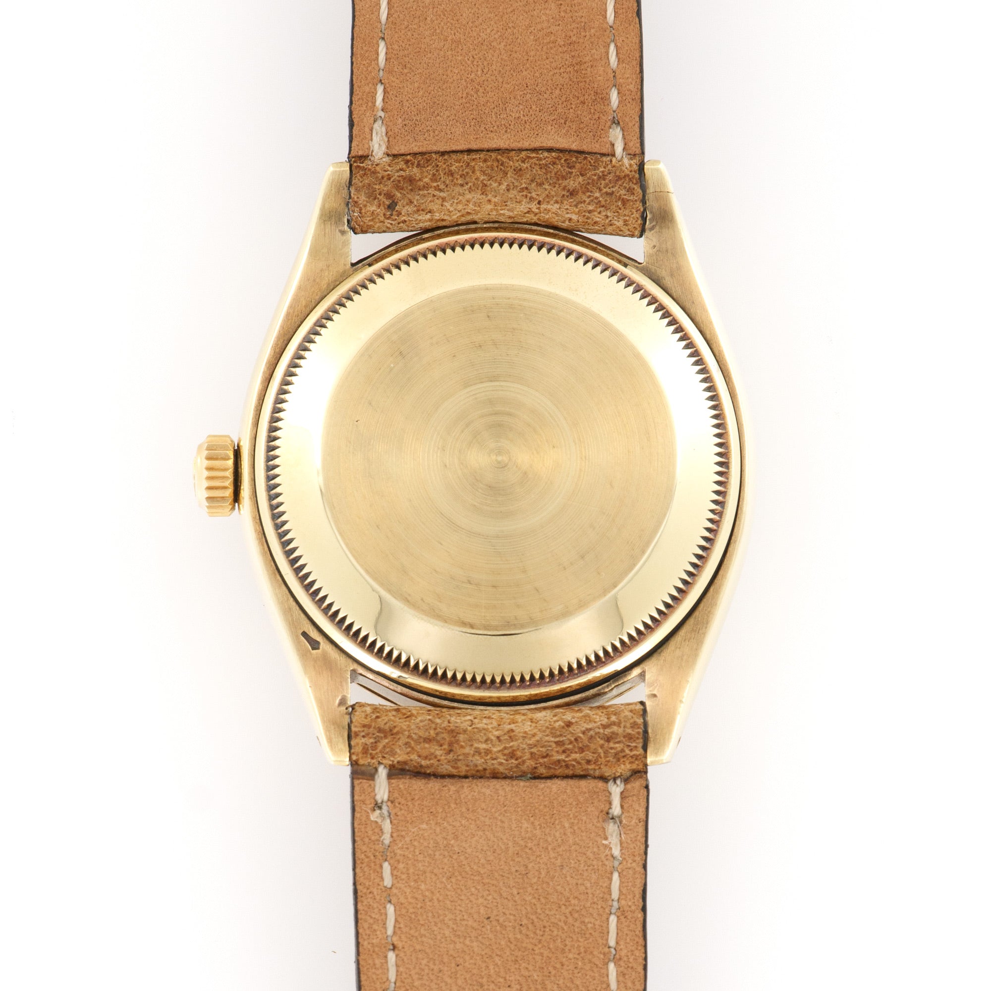 Rolex - Rolex Yellow Gold Oyster Perpetual Black Gilt Dial Watch Ref. 6567 - The Keystone Watches