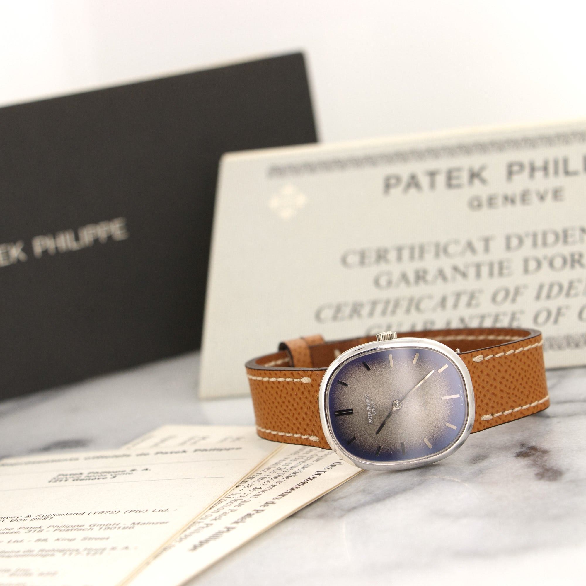 Patek Philippe - Patek Philippe White Gold Ellipse Watch Ref. 3648, Retailed by Somazzi - The Keystone Watches