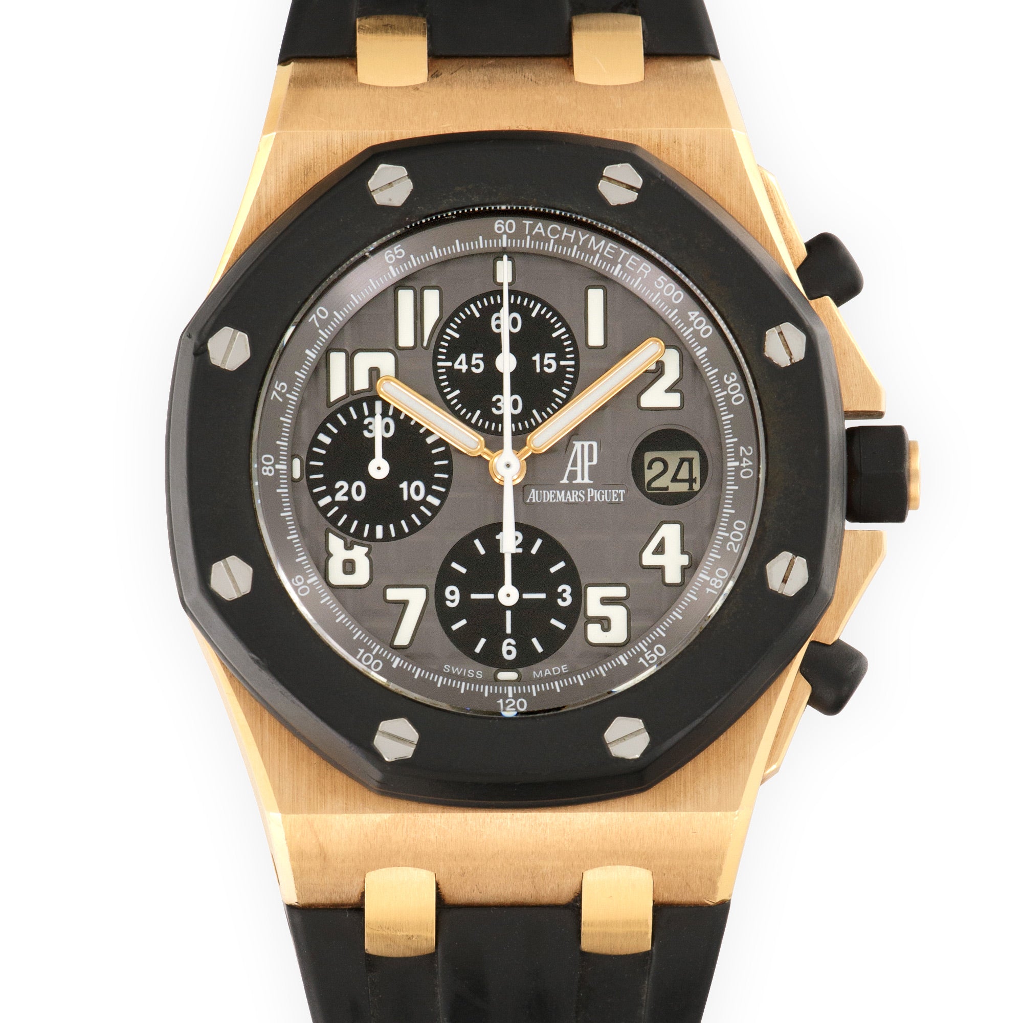 Audemars Piguet - Audemars Piguet Rose Gold Royal Oak Offshore Rubberclad Watch Ref. 25940 - The Keystone Watches
